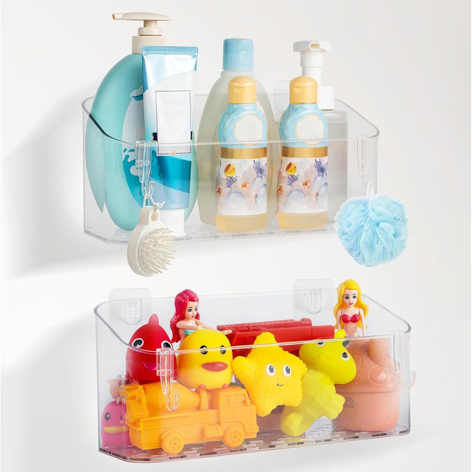 Organizador de Juguetes de Baño MUMUQ 2 Paquete Acrílico 6.1L