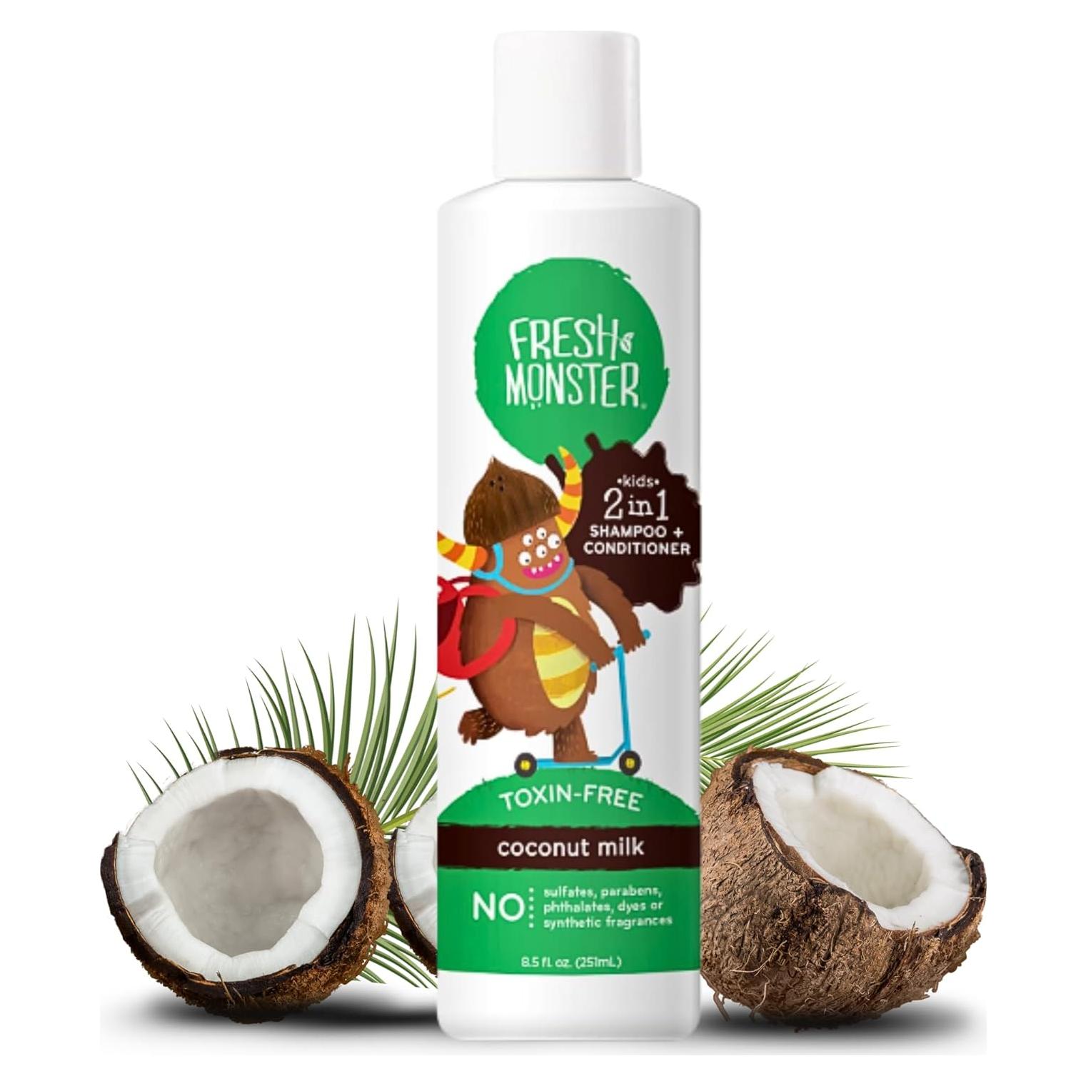 Champú y Acondicionador 2-en-1 Fresh Monster Coco 240g