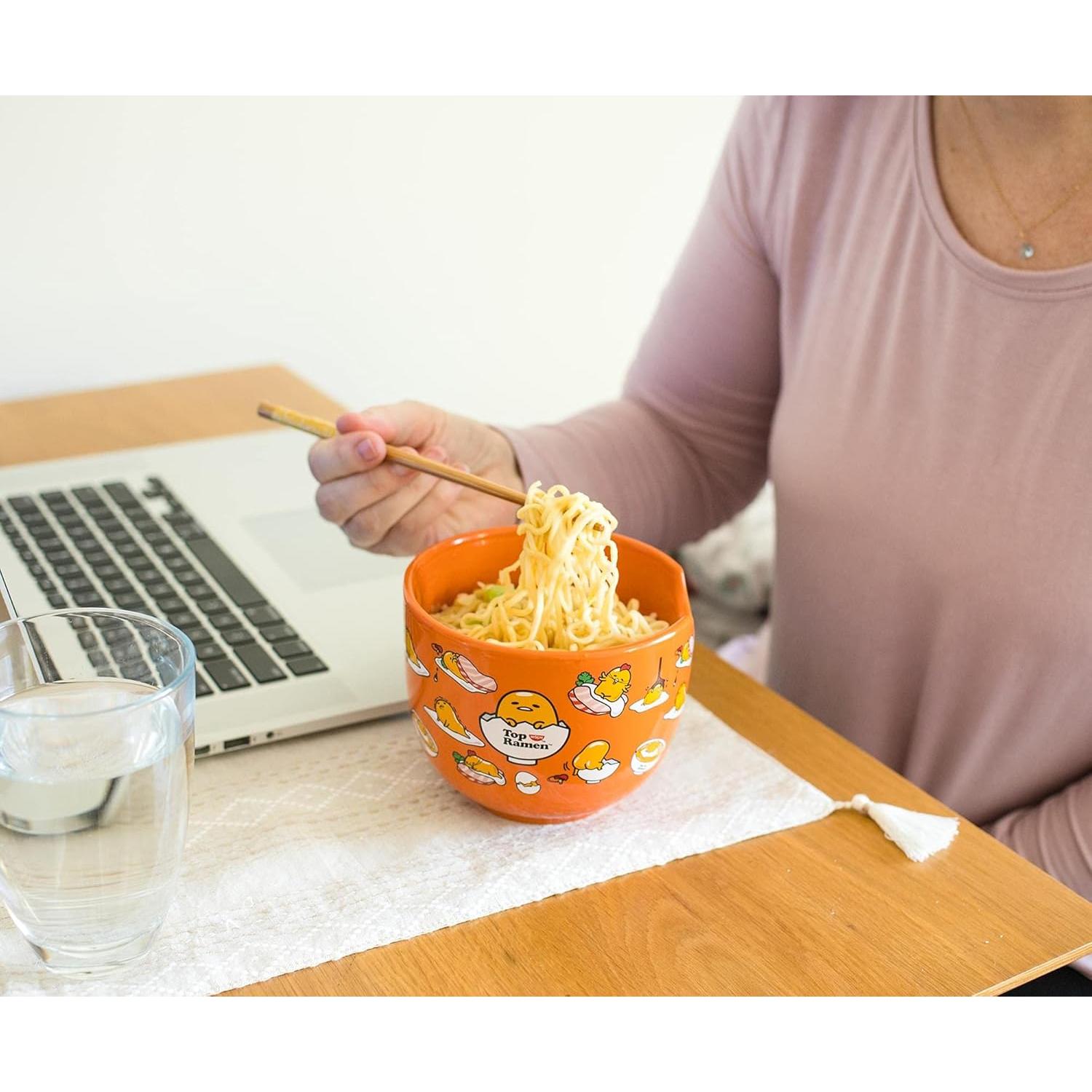 Juego de Vajilla de Cerámica Gudetama | Tazón Ramen 590 ml