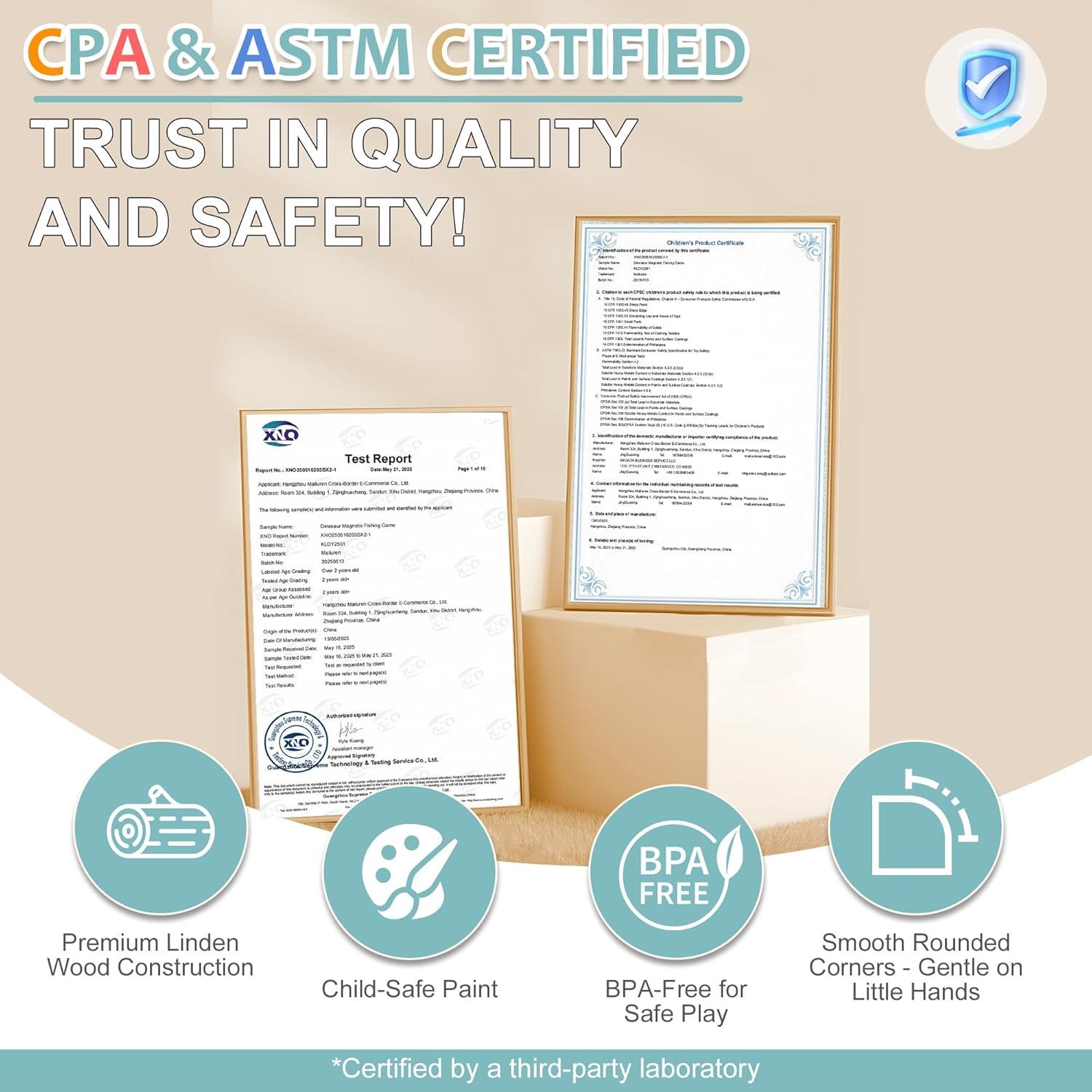 Juego de Pesca Magnético de Dinosaurios Mailuren 36x26 cm