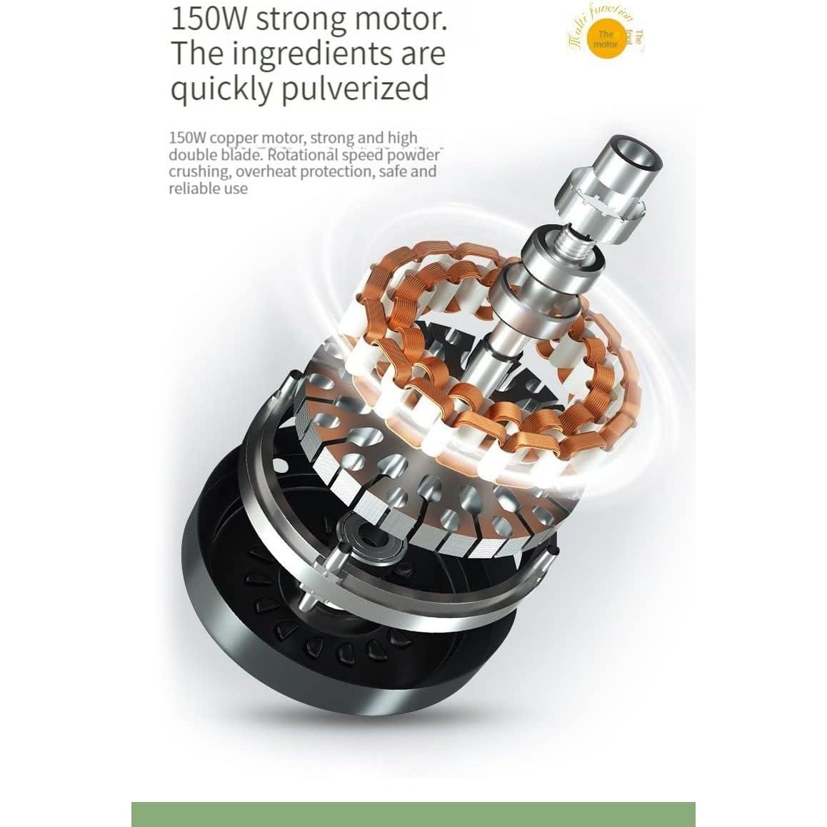 Molinillo Eléctrico GTUOXIES 150W Acero Inoxidable Negro