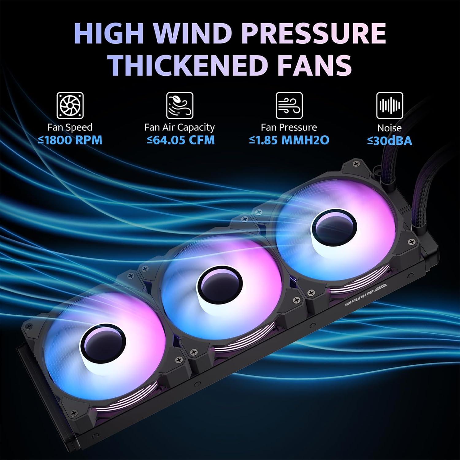 Enfriador de CPU Líquido darkFlash DH360D AIO 360mm ARGB