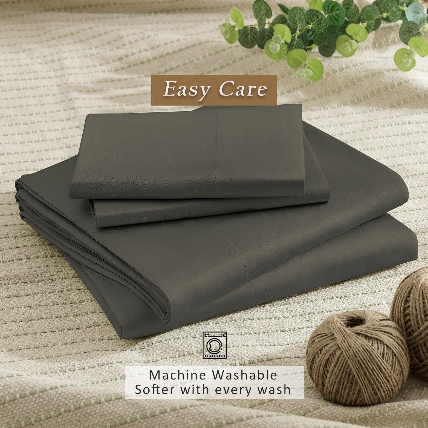 Juego de Sábanas de Enfriamiento TOSMO - 100% Viscosa de Bambú