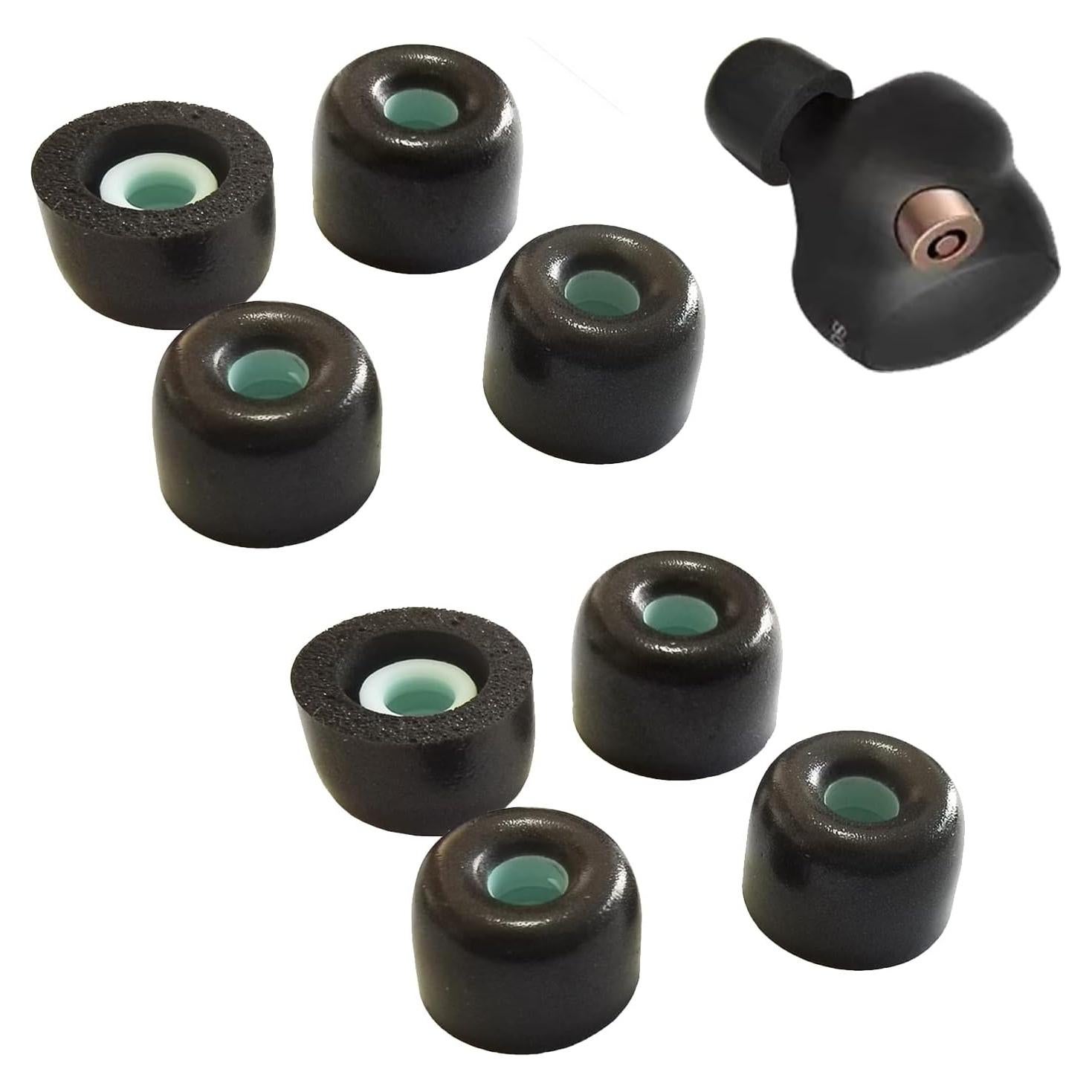 Puntas de Espuma de Memoria Luckvan para Auriculares Sony WF-1000XM4/5 - 4 Pares Negro