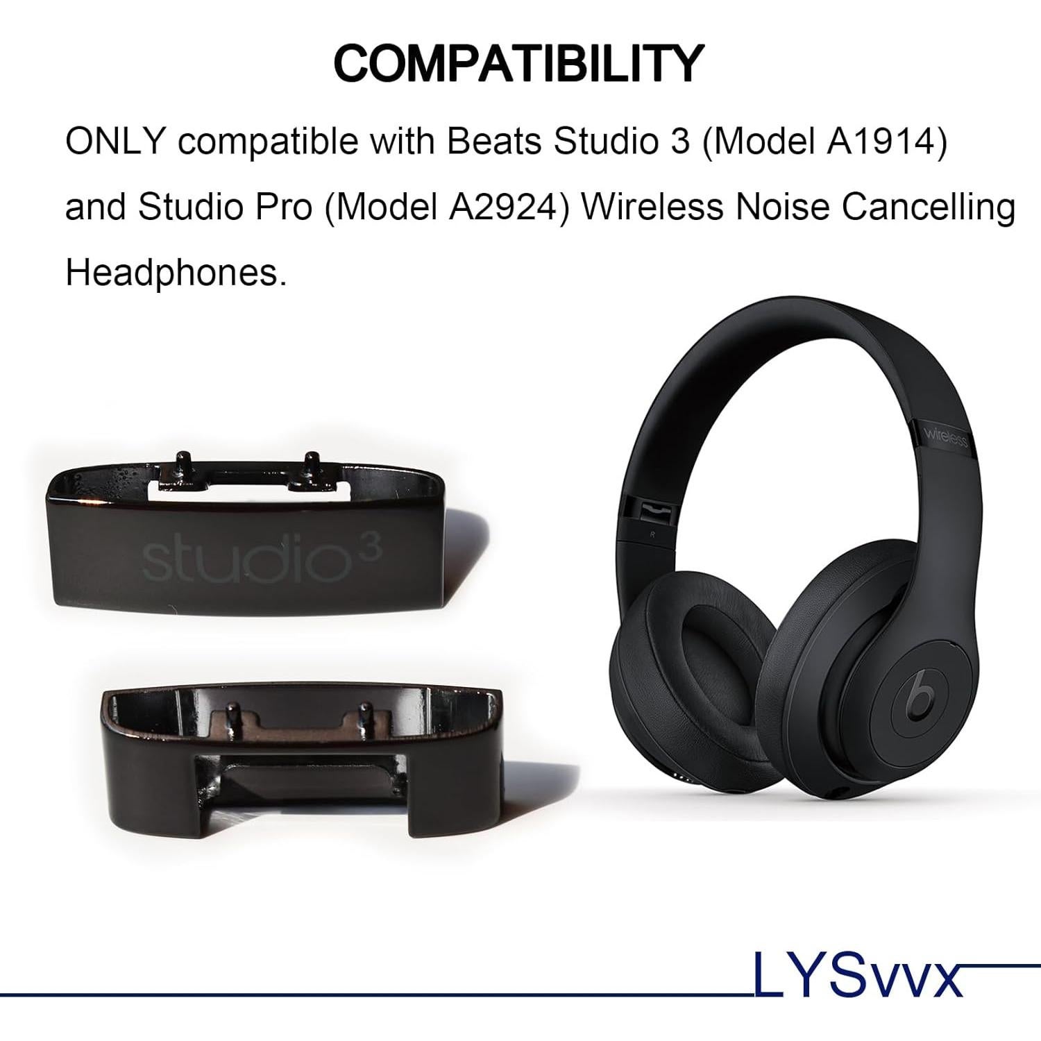 Studio 3 Hinge - Replacement Parts for Beats Studio 3 (A1914) and Studio Pro (A2924) Headphones(Black)
