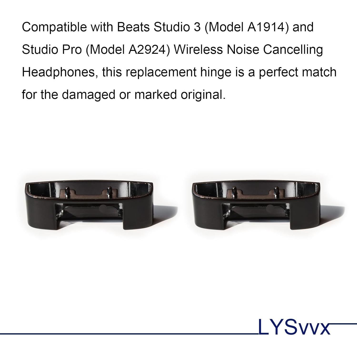 Studio 3 Hinge - Replacement Parts for Beats Studio 3 (A1914) and Studio Pro (A2924) Headphones(Black)