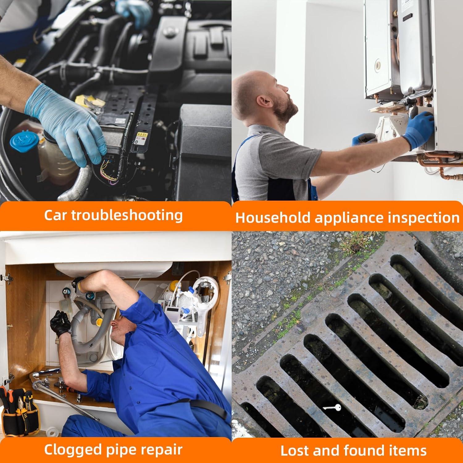 Cámara Endoscopio HD 1920P Ennovor 4.3" Luz Ajustable 5m