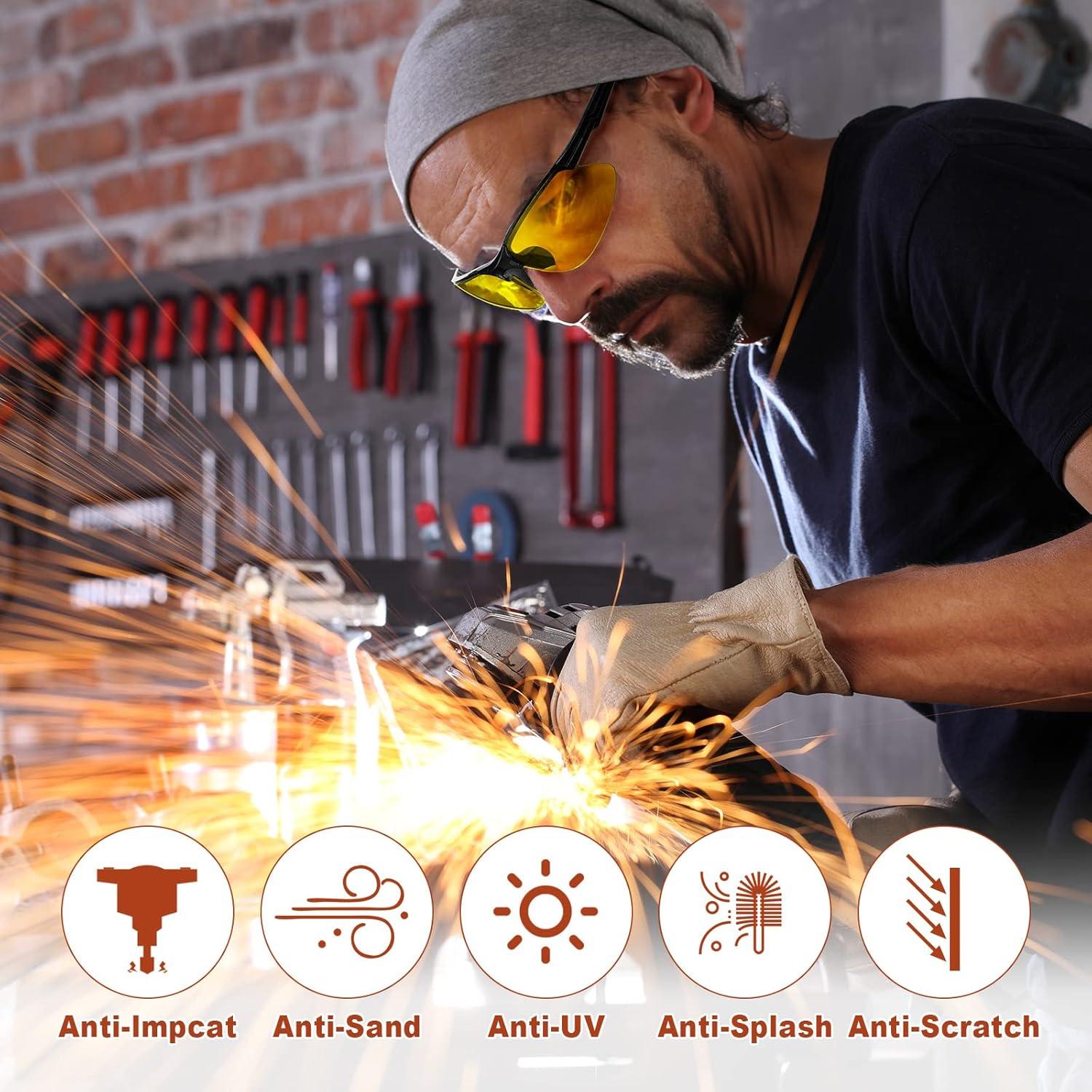 Gafas de Seguridad Kathfly 36 Pcs Policarbonato Ámbar