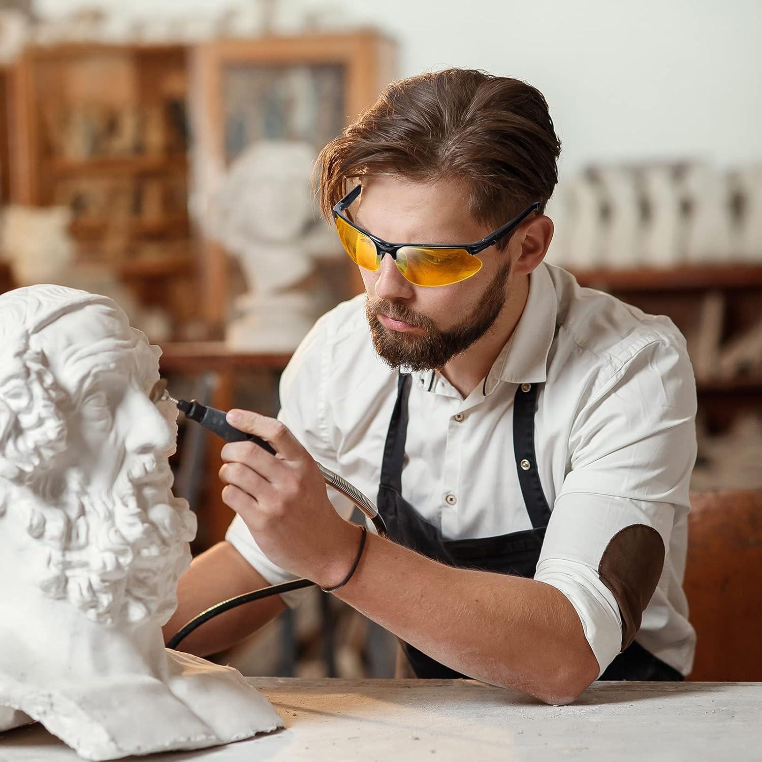 Gafas de Seguridad Kathfly 36 Pcs Policarbonato Ámbar