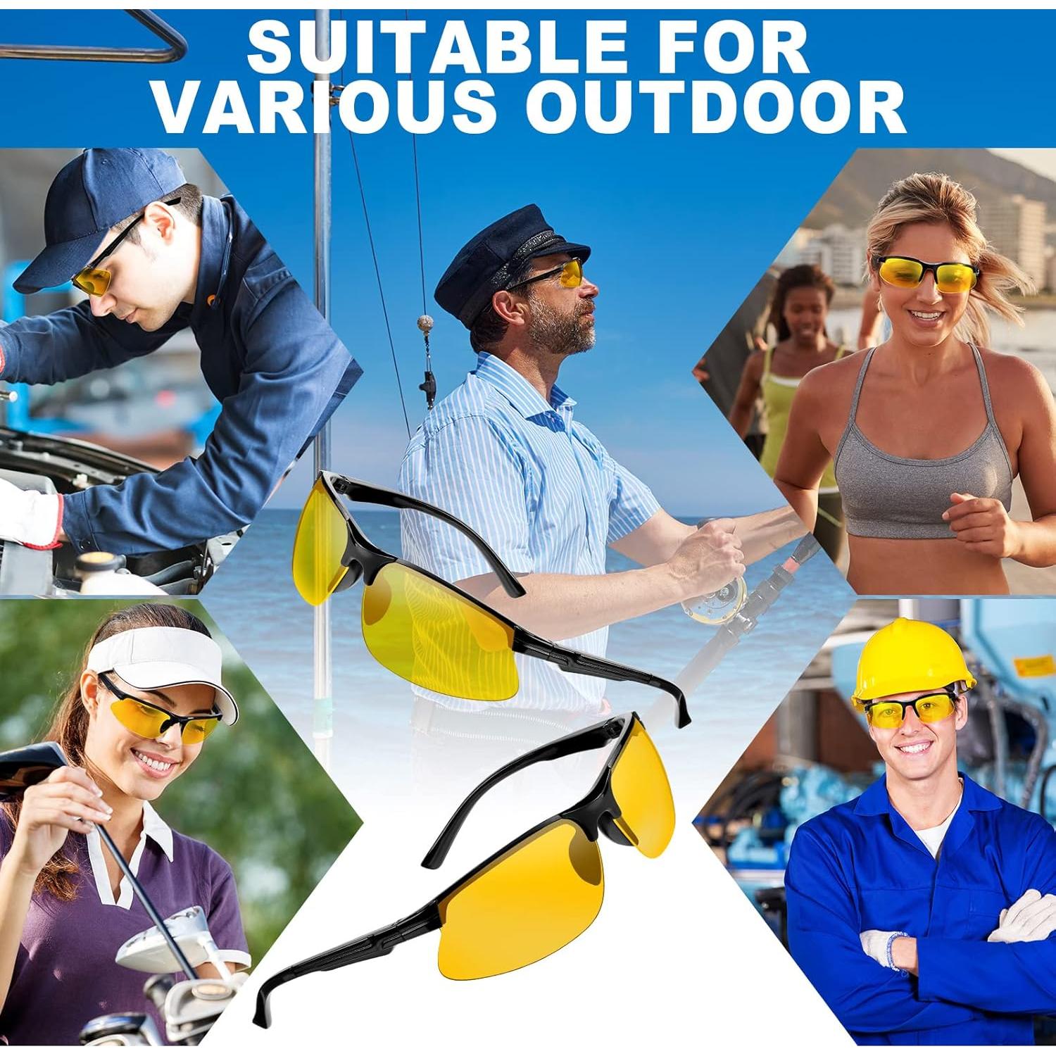 Gafas de Seguridad Kathfly 36 Pcs Policarbonato Ámbar