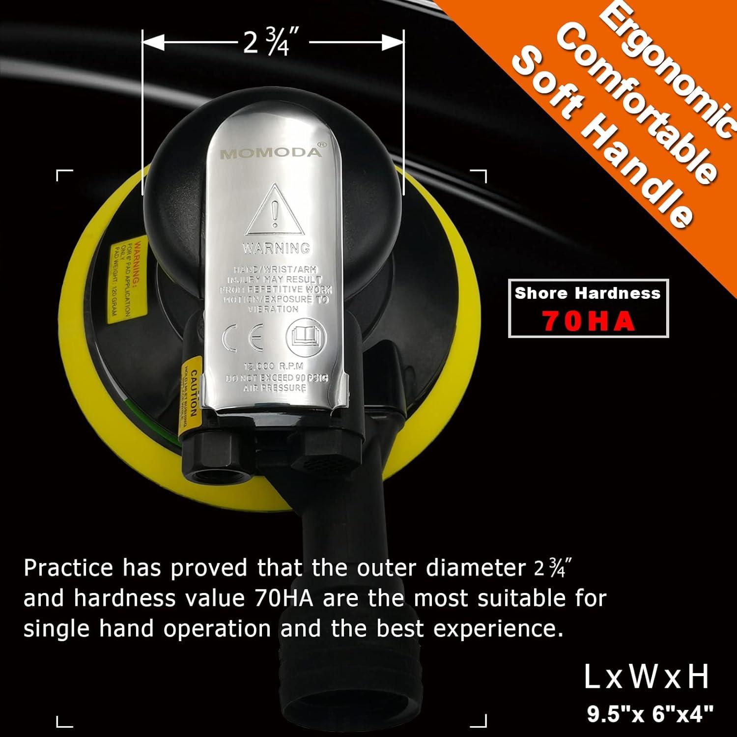 Lijadora Orbital Neumática MOMODA 6" Profesional con Conector
