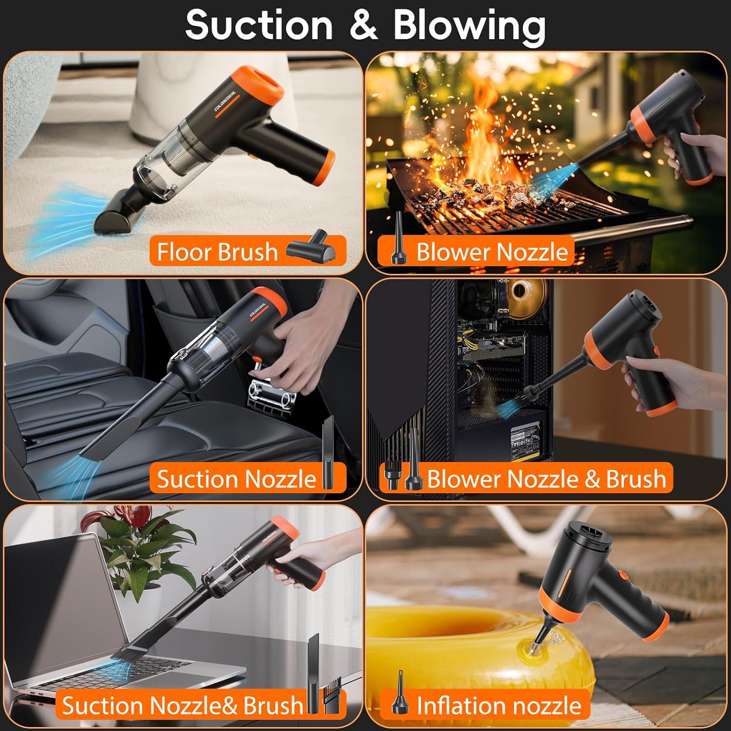 Aspiradora de Mano COLORCORAL VCM009 Inalámbrica 16000Pa