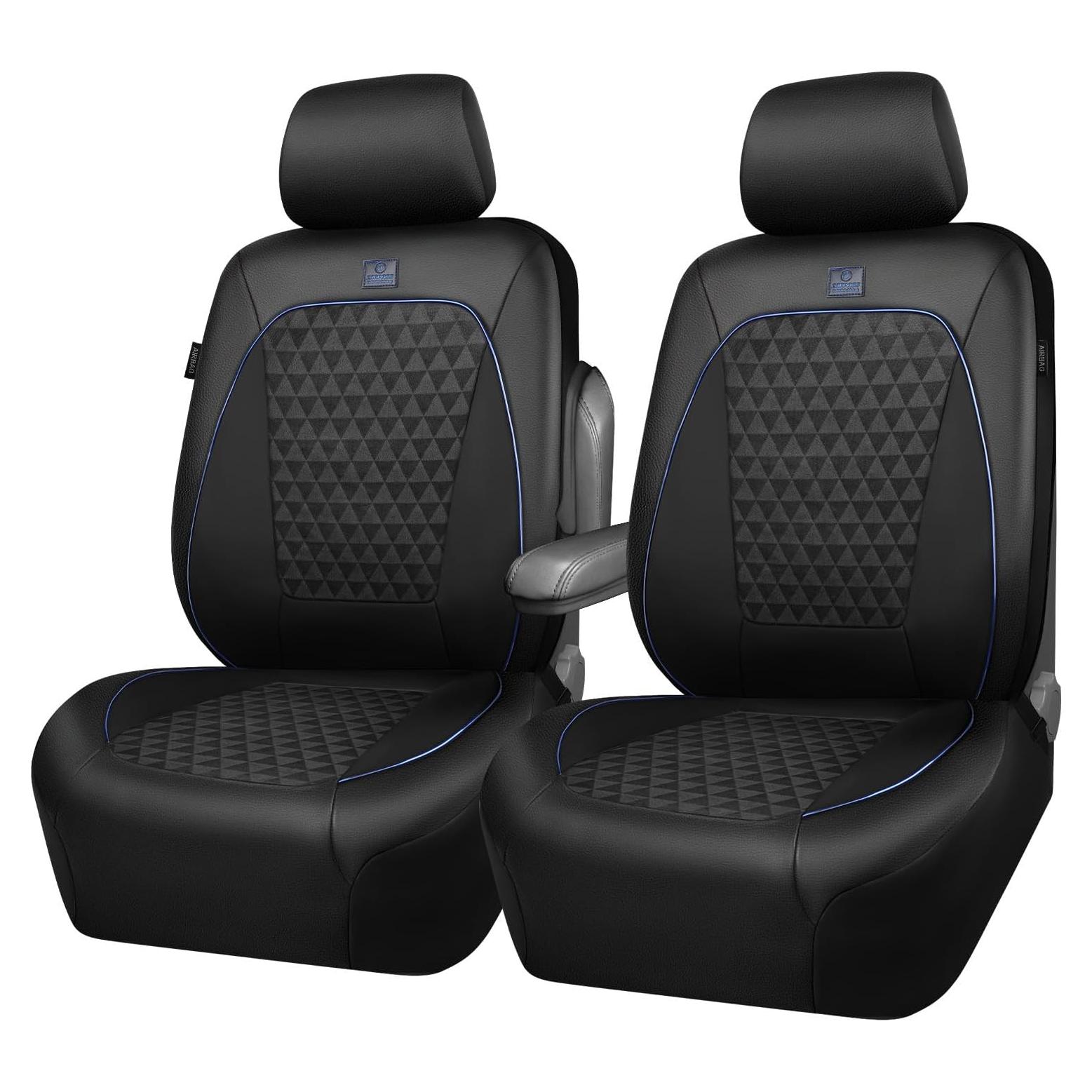 Fundas de Asiento de Coche CAR PASS Neopreno PU 2 Piezas