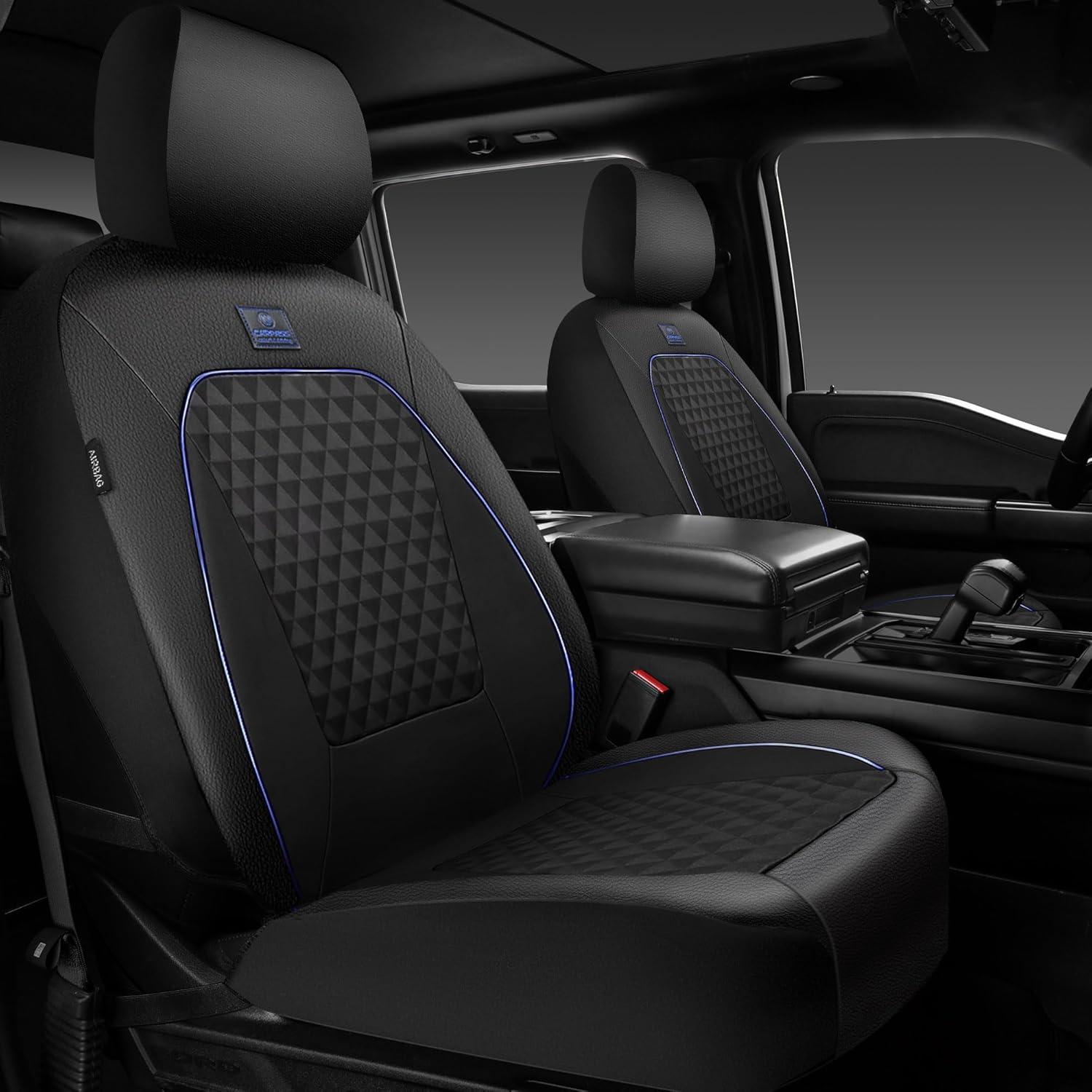 Fundas de Asiento de Coche CAR PASS Neopreno PU 2 Piezas