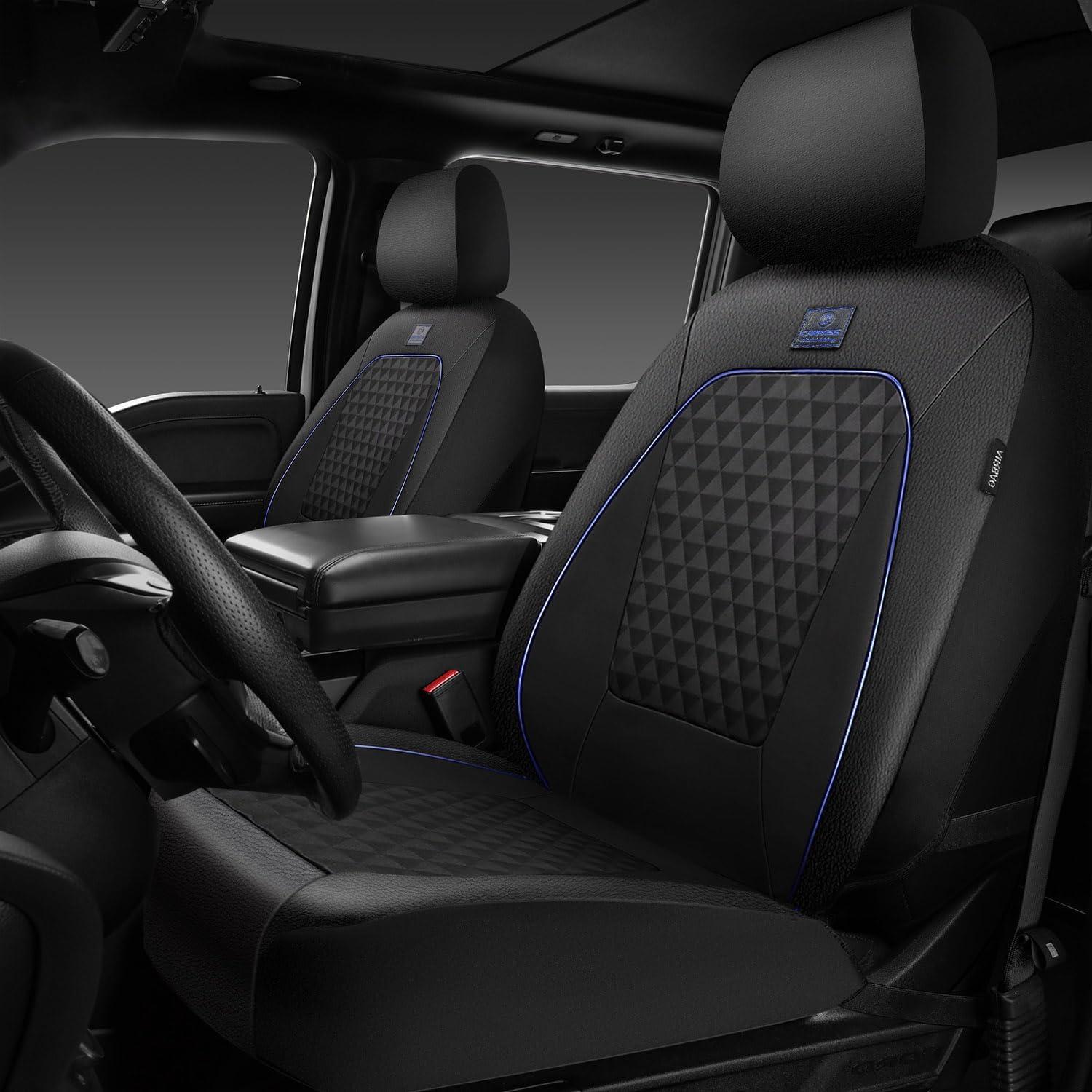 Fundas de Asiento de Coche CAR PASS Neopreno PU 2 Piezas