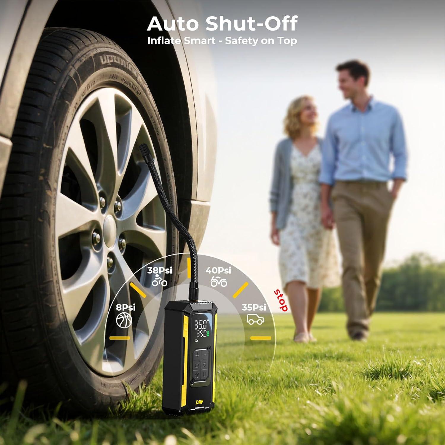 Compresor de Aire Portátil DWW DW17 150 PSI para Neumáticos