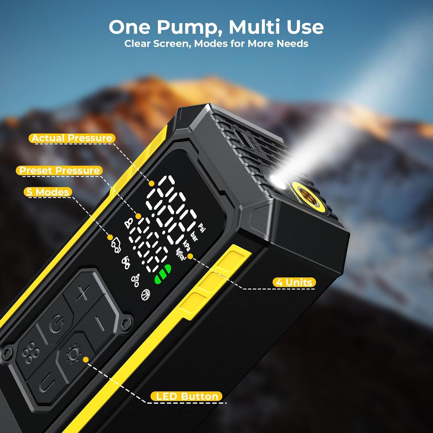 Compresor de Aire Portátil DWW DW17 150 PSI para Neumáticos