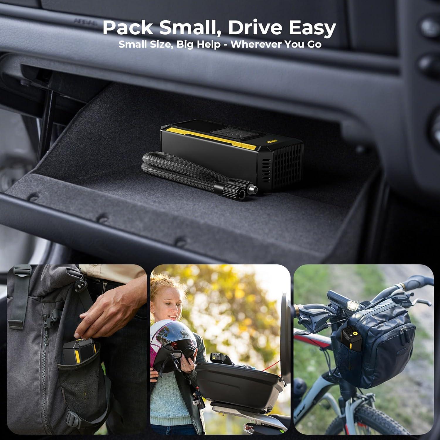 Compresor de Aire Portátil DWW DW17 150 PSI para Neumáticos