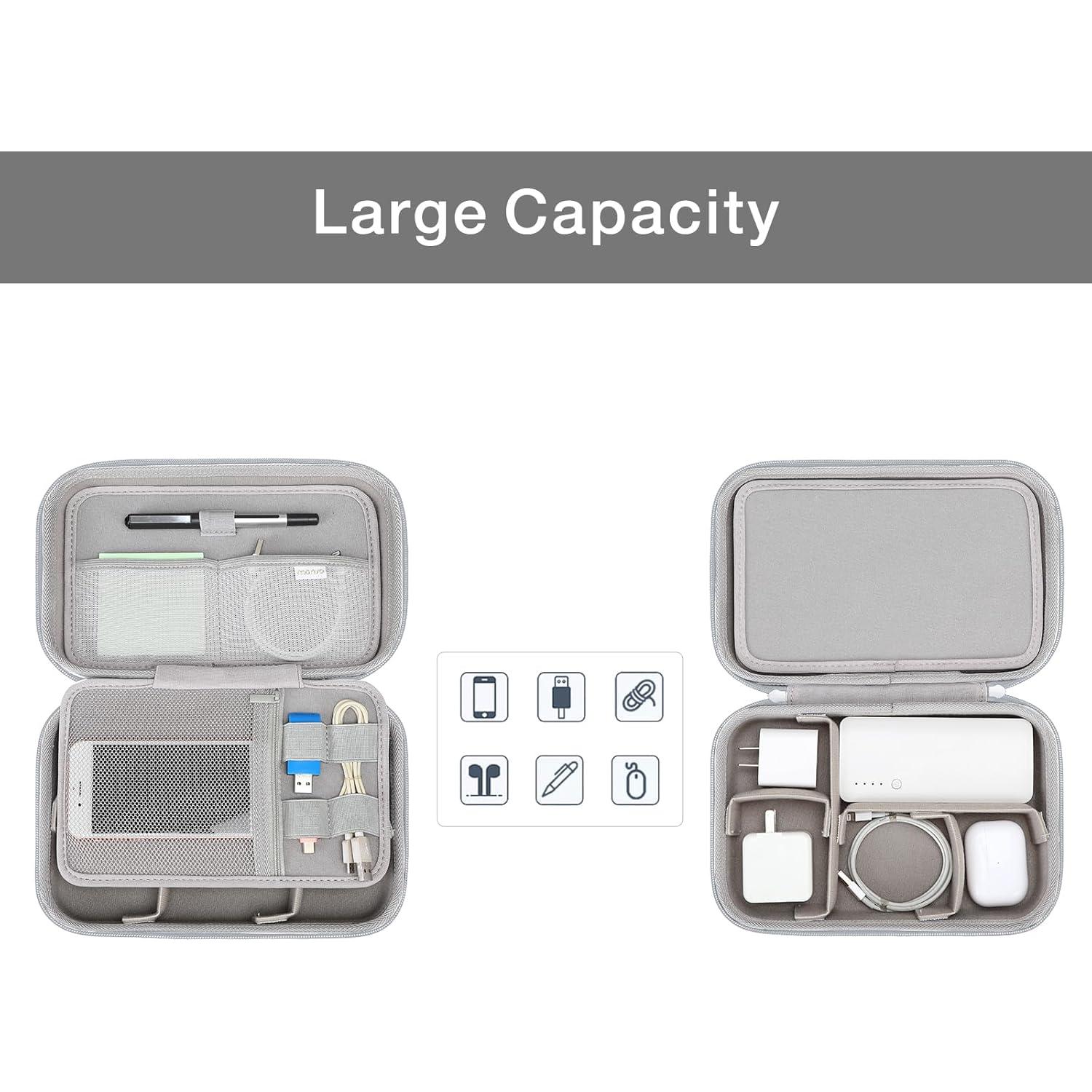 Funda Organizador Electrónico MOSISO Gris 25x16cm 4 Insertos