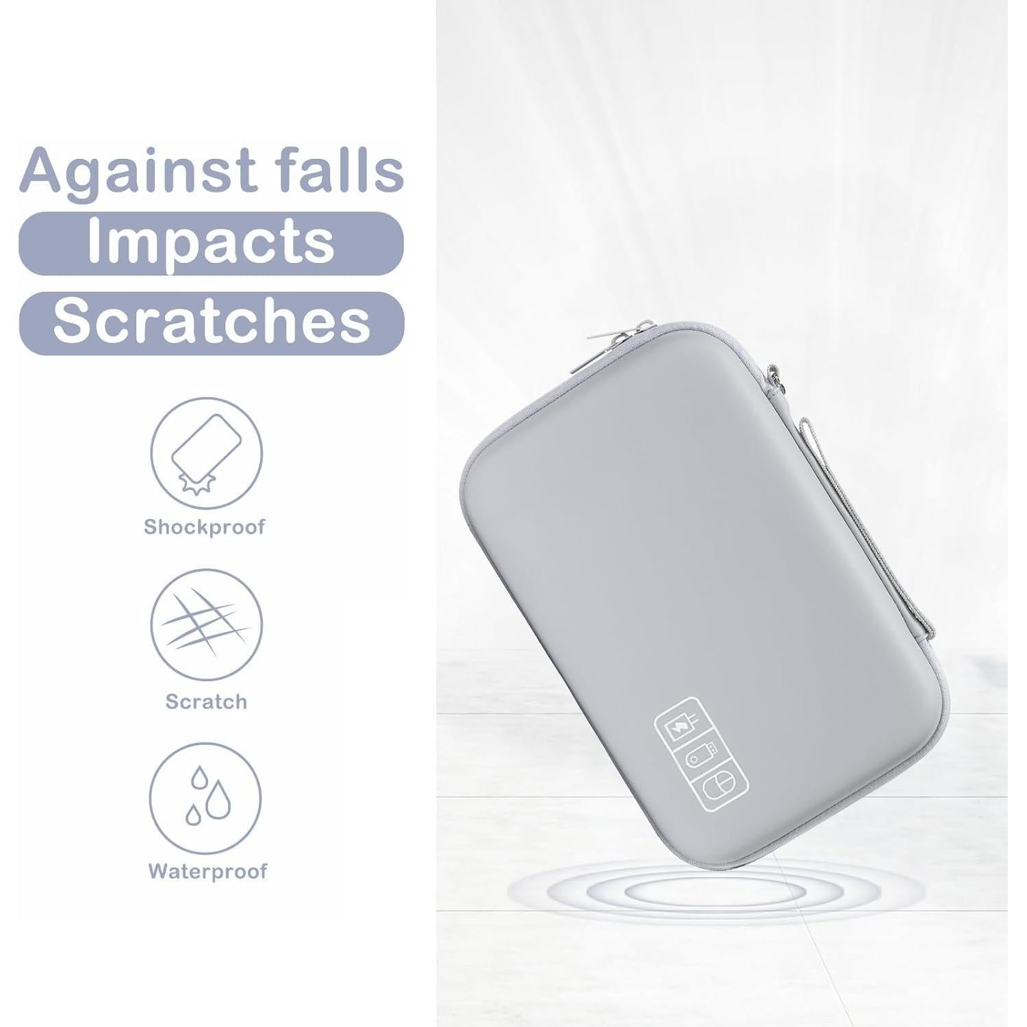 Funda Organizador Electrónico MOSISO Gris 25x16cm 4 Insertos