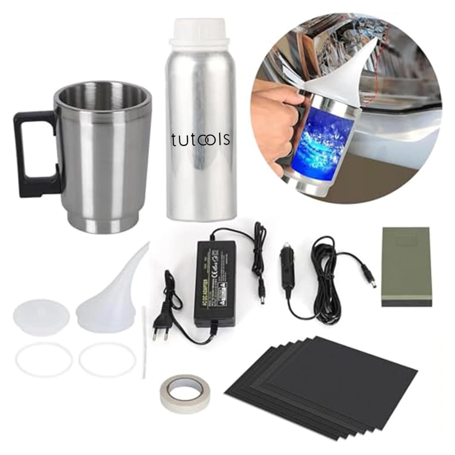 Kit de Reparación de Faros TUTOOLS 100ml - Pulido y Restauración