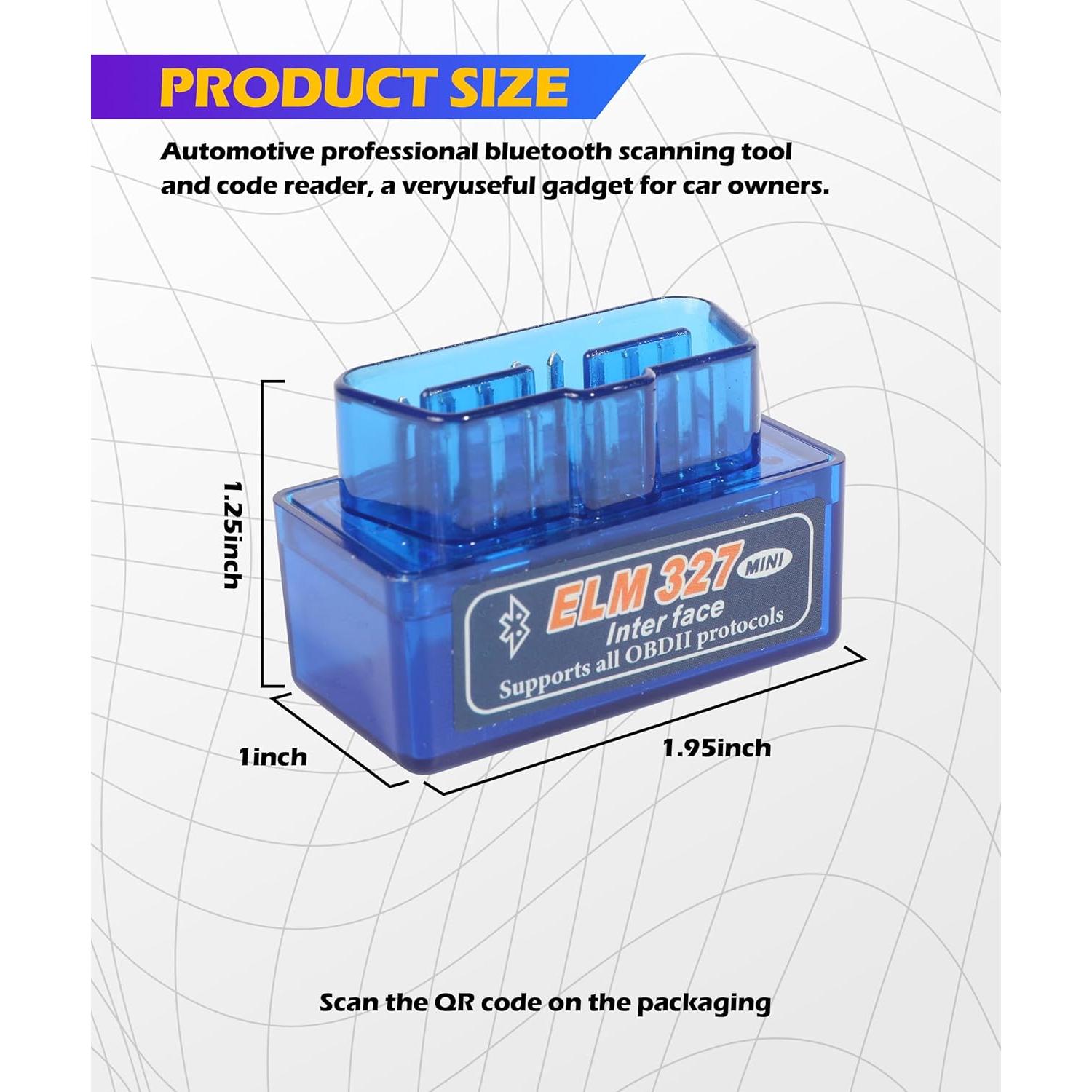 Escáner OBD2 Bluetooth SCUARI 2740SMY001 Diagnóstico 12V