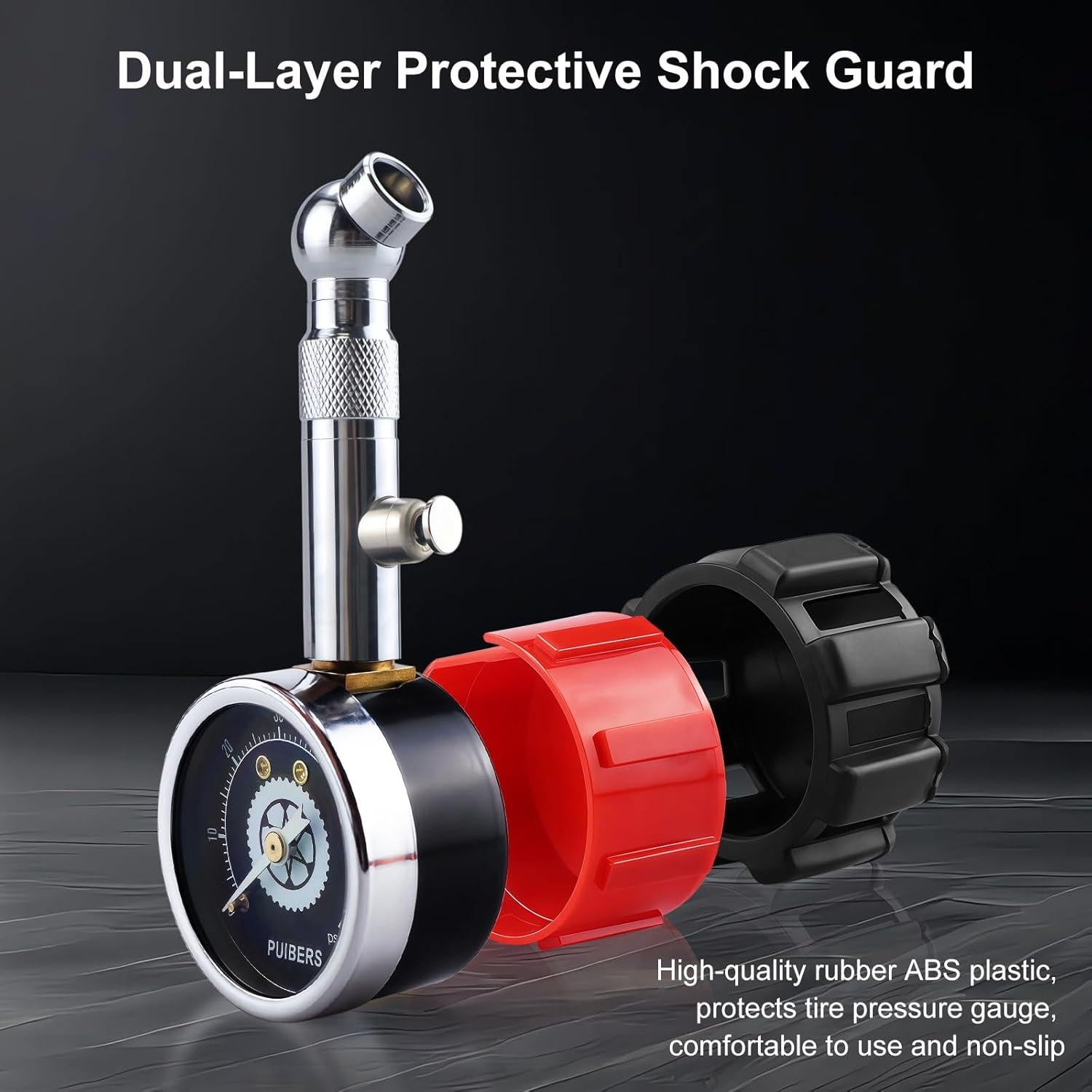 Manómetro de Neumáticos PUIBERS 60 PSI con Dial Brillante