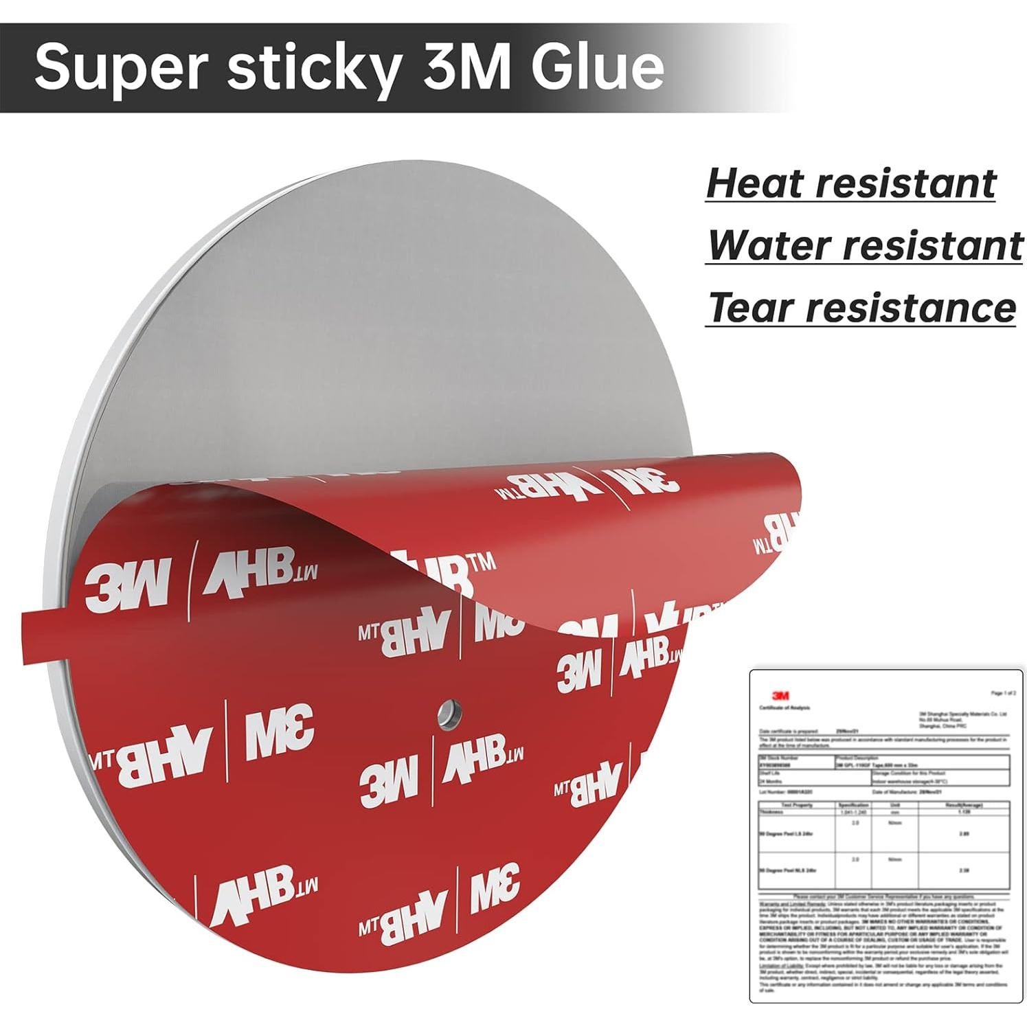 Soporte para Barra de Cortina de Ducha BRIOFOX Negro 27.2 kg