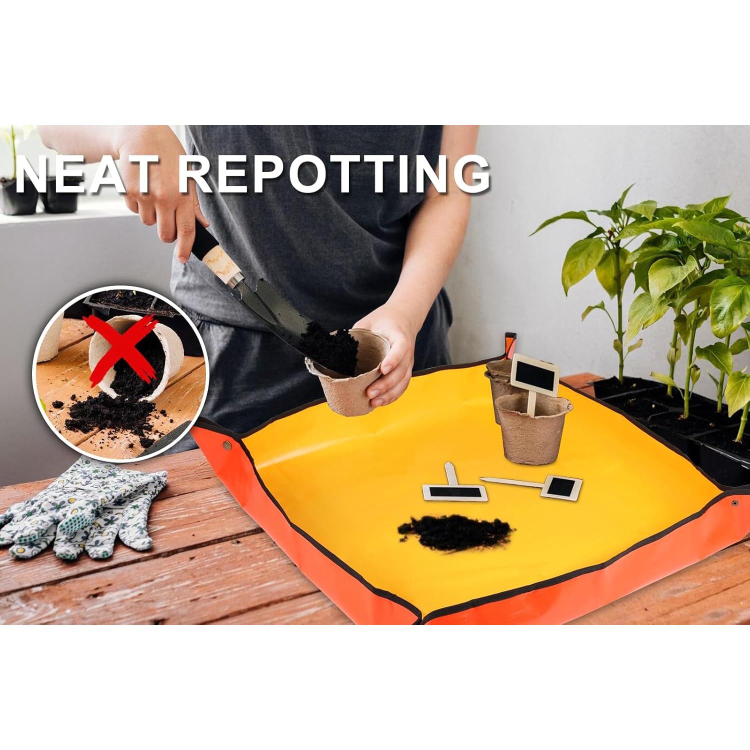 Alfombrilla de Replantado Azureblue 68x68cm Impermeable Naranja