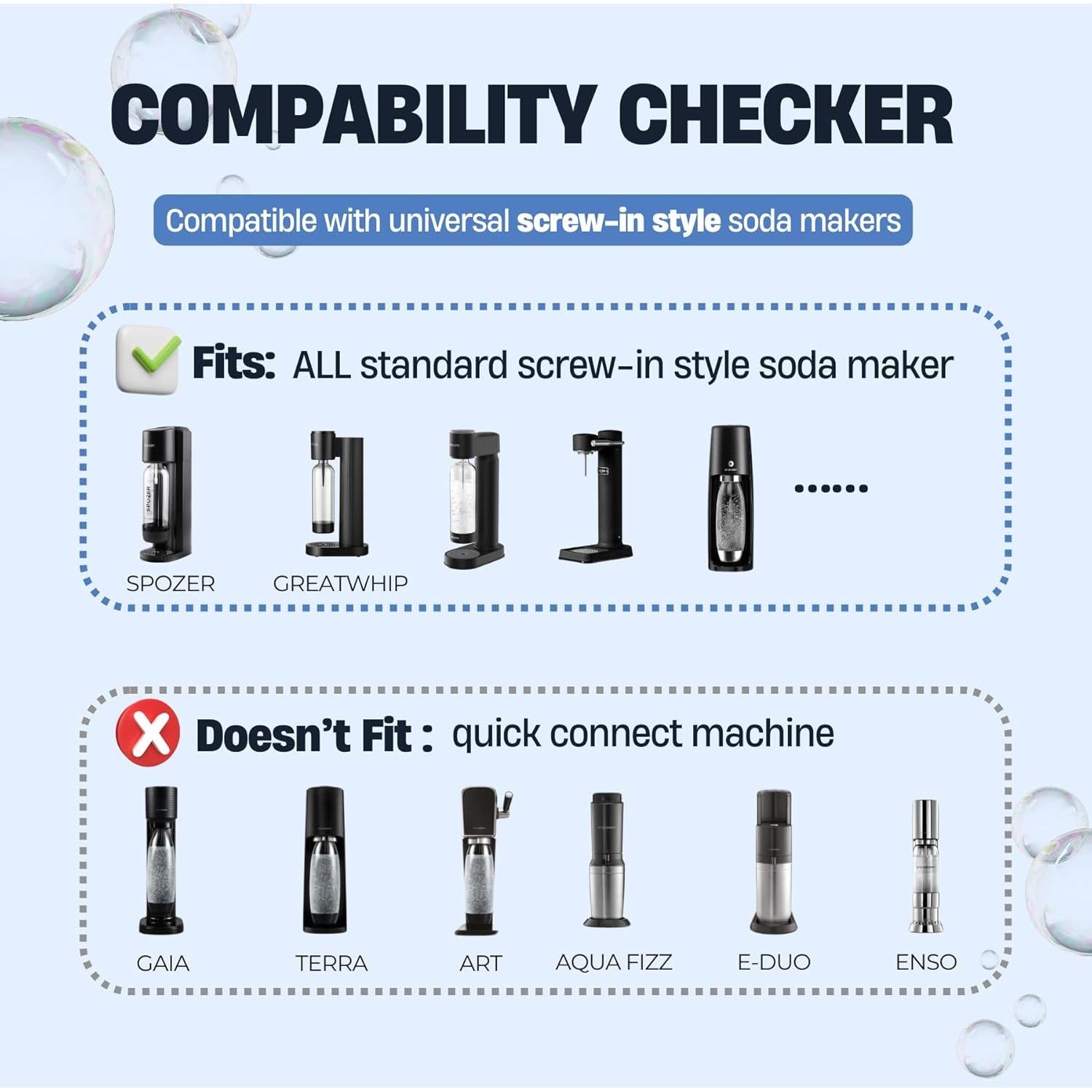 Cilindro de CO2 60L SPOZER para SodaMaker - 2 unidades
