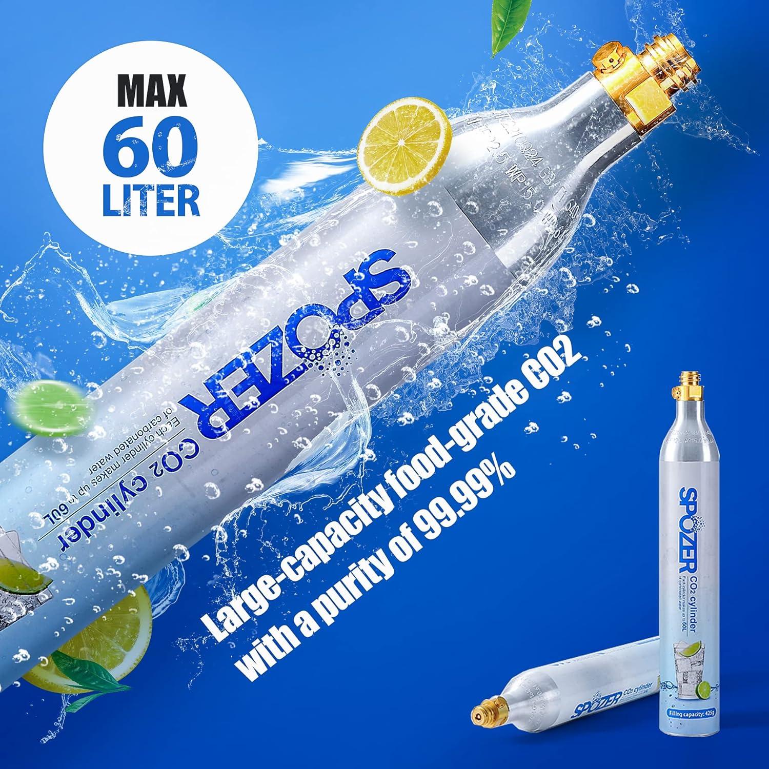 Cilindro de CO2 60L SPOZER para SodaMaker - 2 unidades