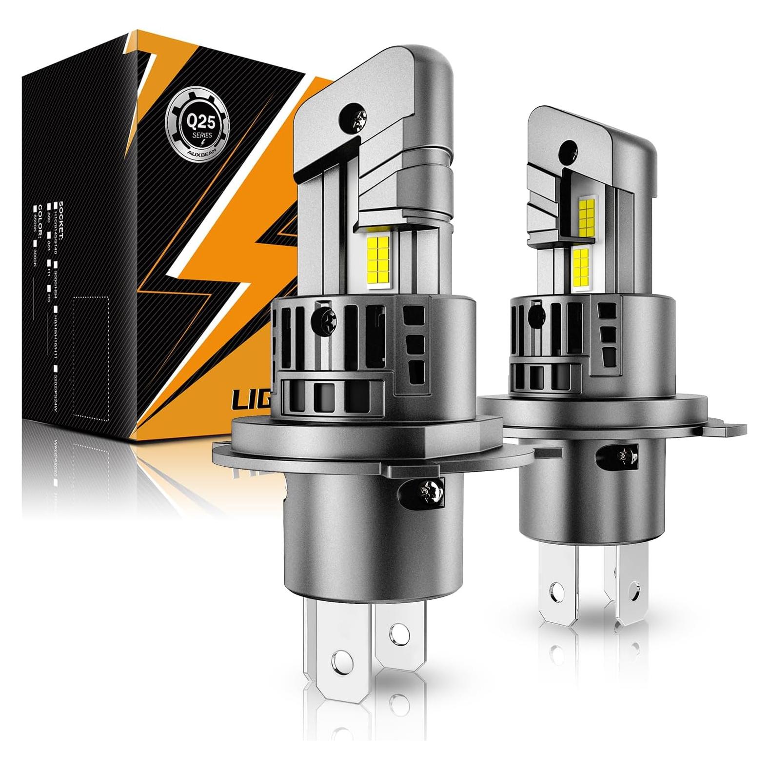 Luces de Niebla Auxbeam H4 Q25 20000 Lúmenes 12V Impermeables