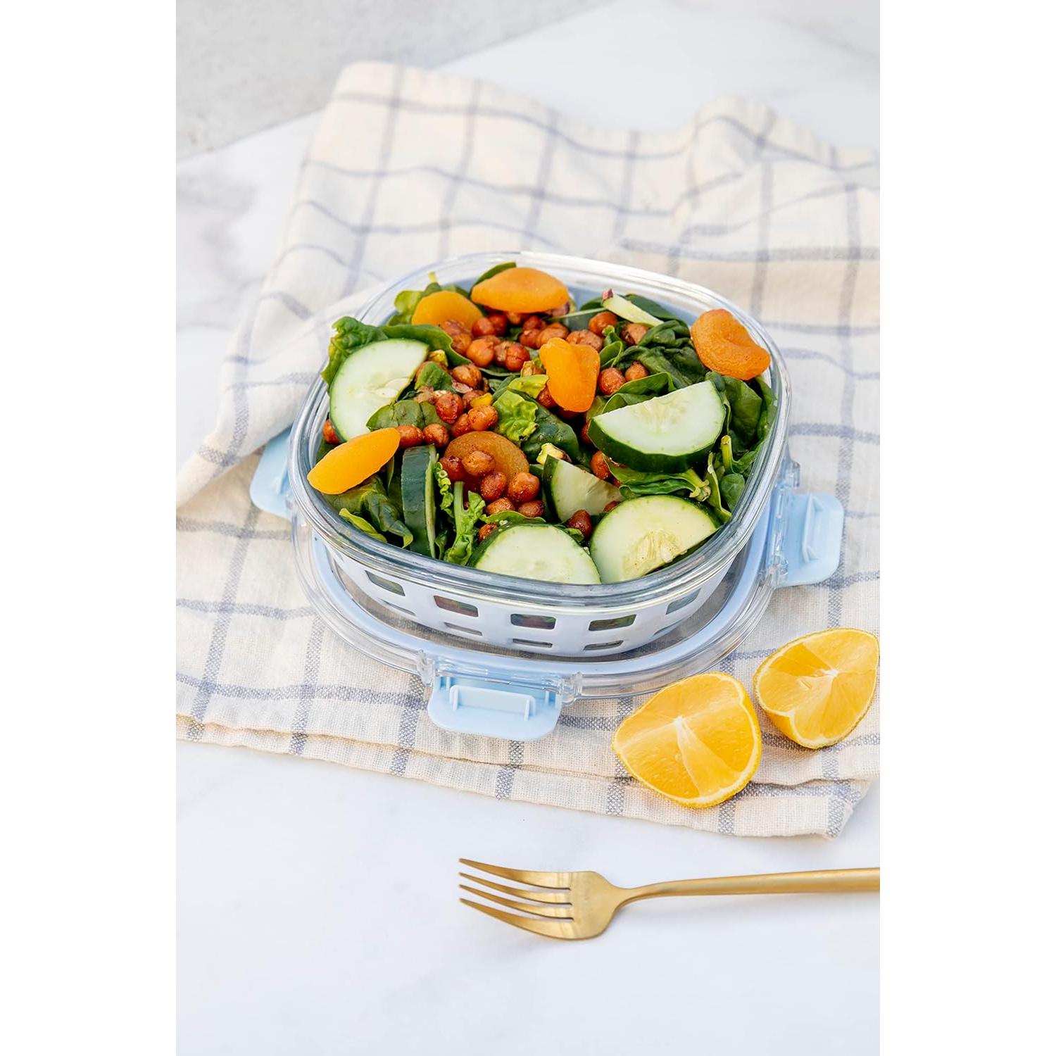 Contenedor de Almuerzo Ello Duraglass 5 Tazas Hermético