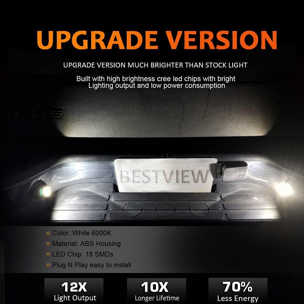 Luces de Placa de Licencia LED Bestview 6000K para Chevy/GMC