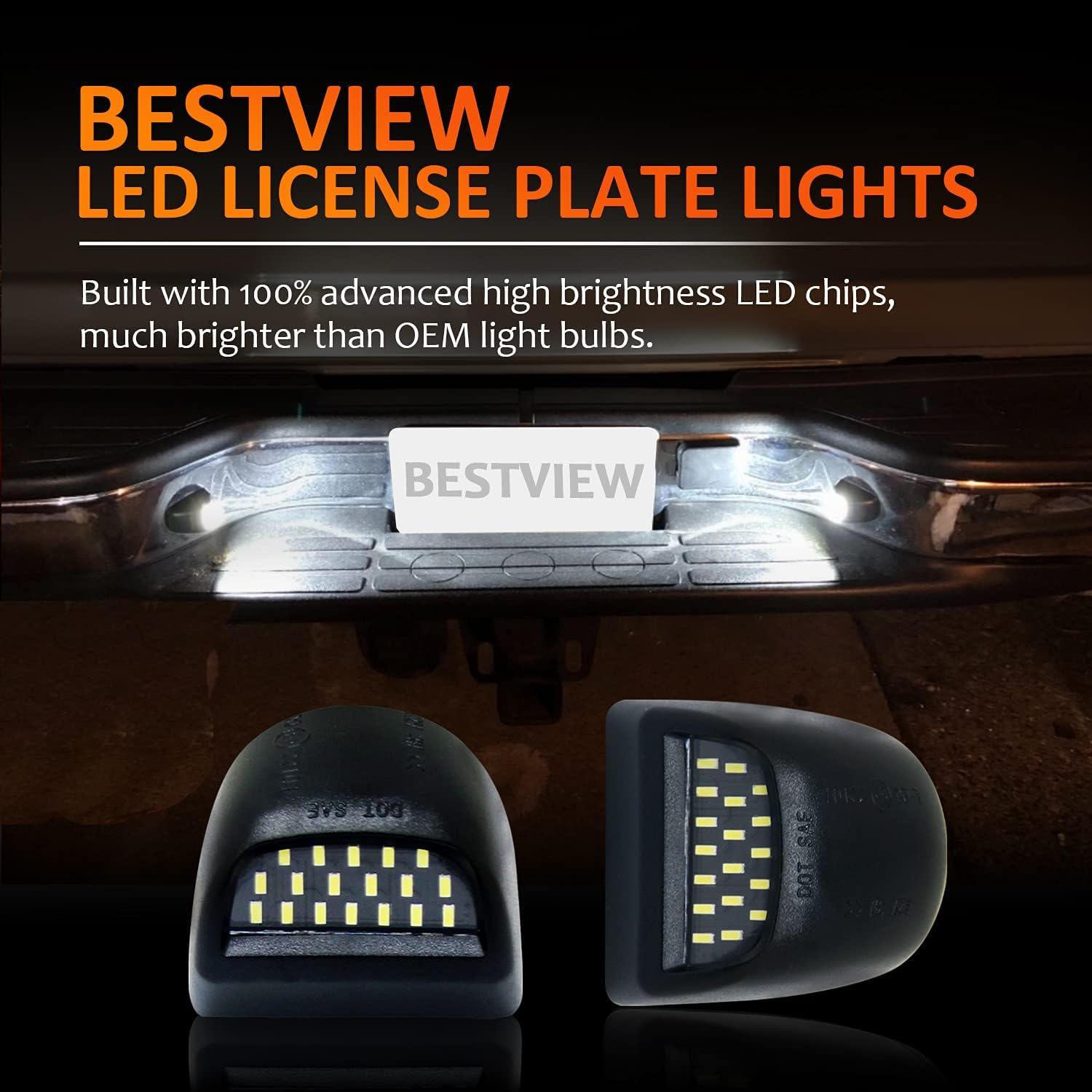 Luces de Placa de Licencia LED Bestview 6000K para Chevy/GMC