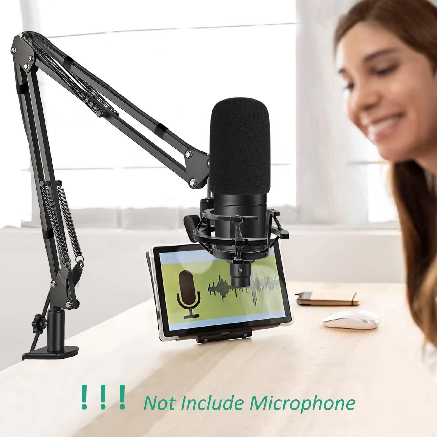 Soporte de Micrófono Ajustable AT2020 con Montaje y Funda