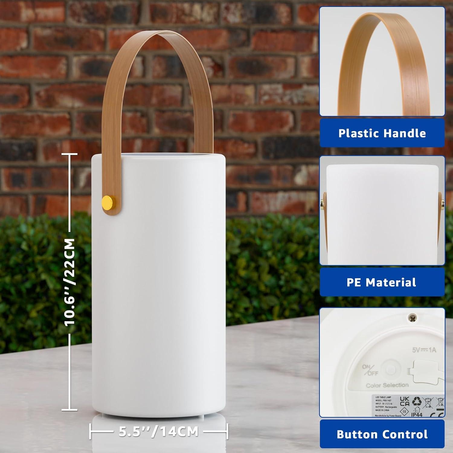 Lámpara de Mesa Solar uuffoo PBG-1427 LED Recargable IP44