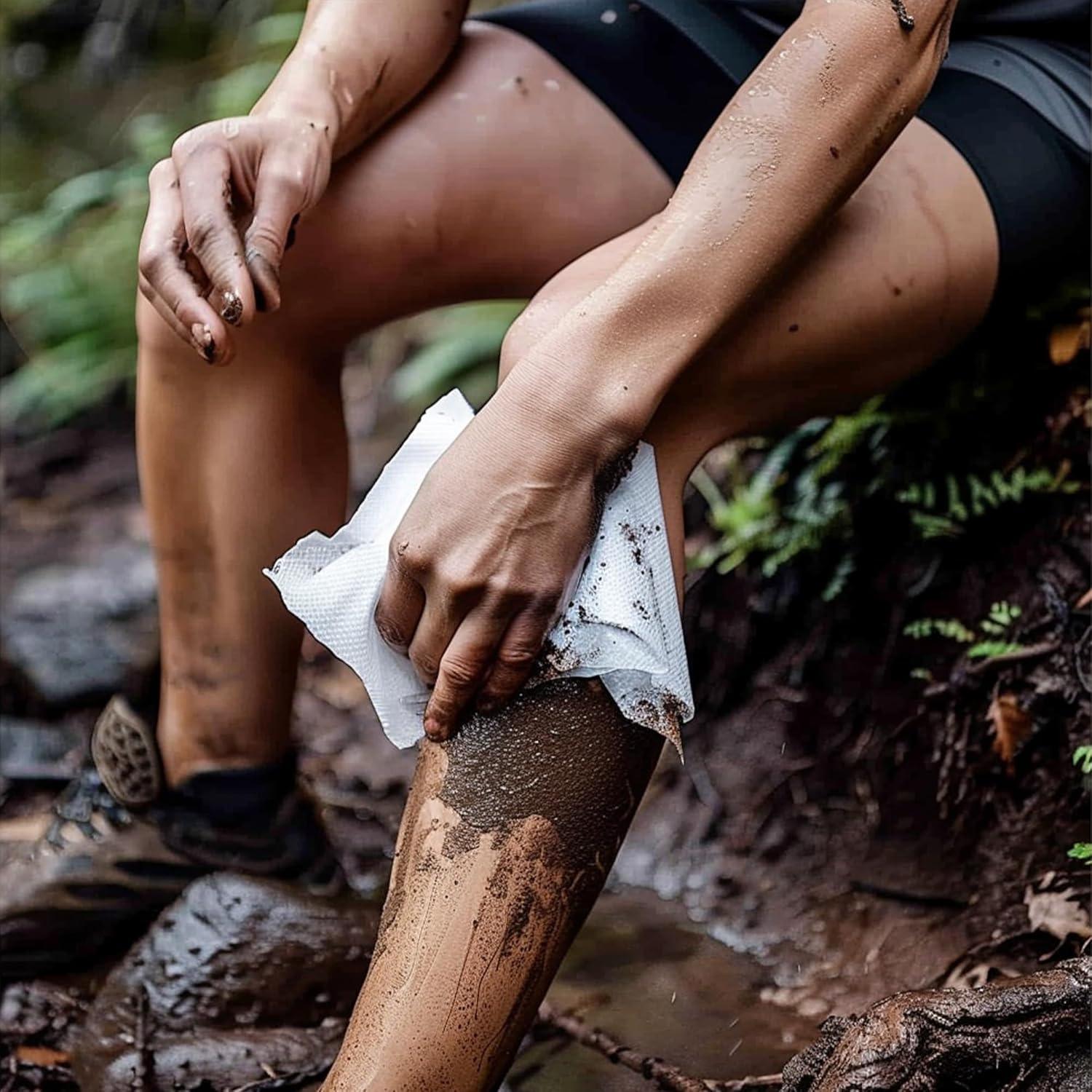 Toallitas Húmedas Biodegradables ZODTF para Camping - 48 Unidades