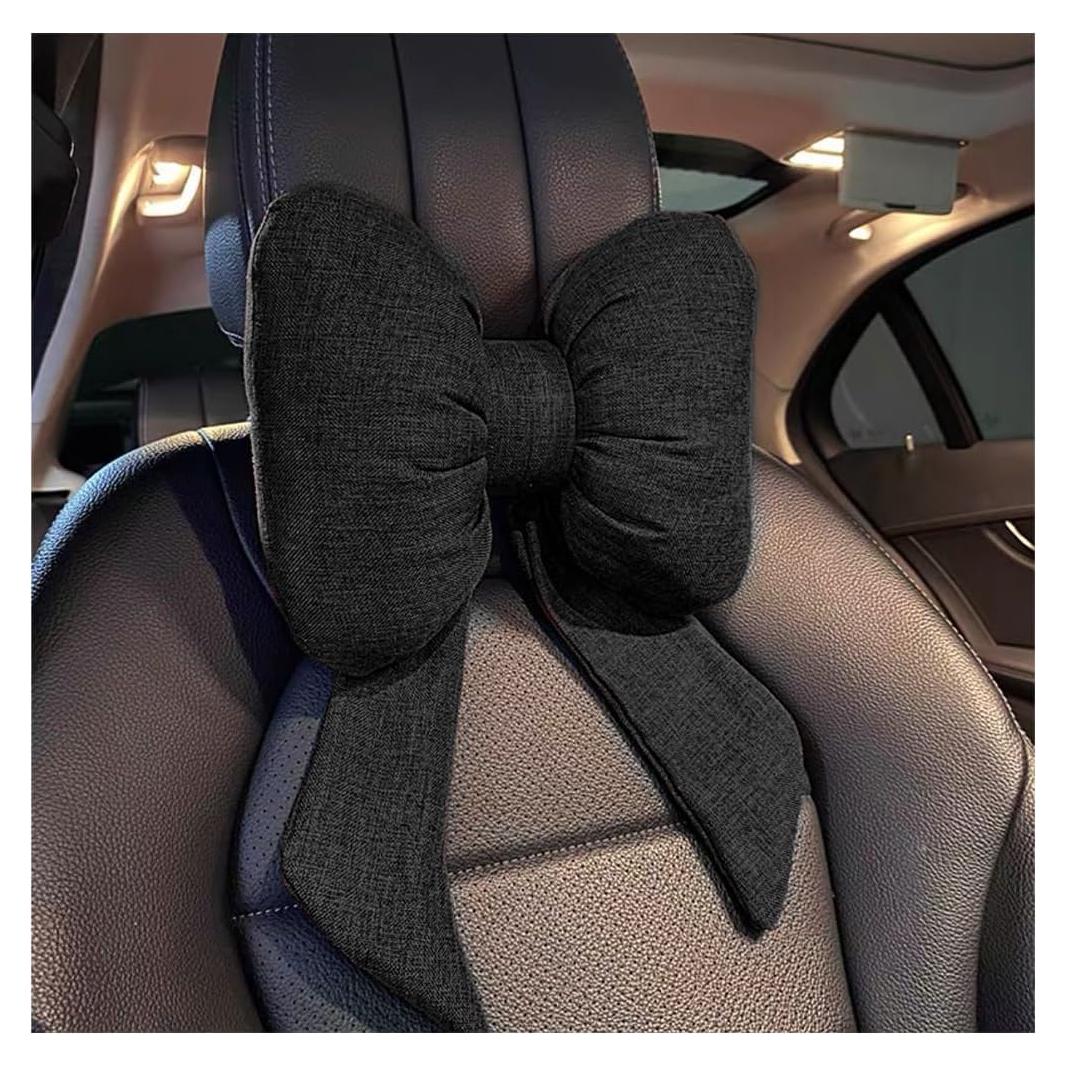 Almohada para Reposacabezas de Coche Bittwee Negra 38x25cm