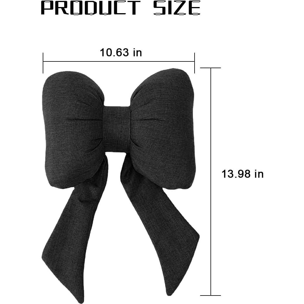 Almohada para Reposacabezas de Coche Bittwee Negra 38x25cm