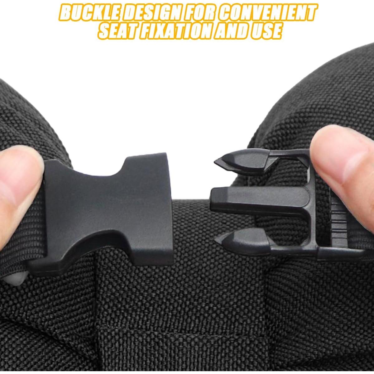 Almohada para Reposacabezas de Coche Bittwee Negra 38x25cm