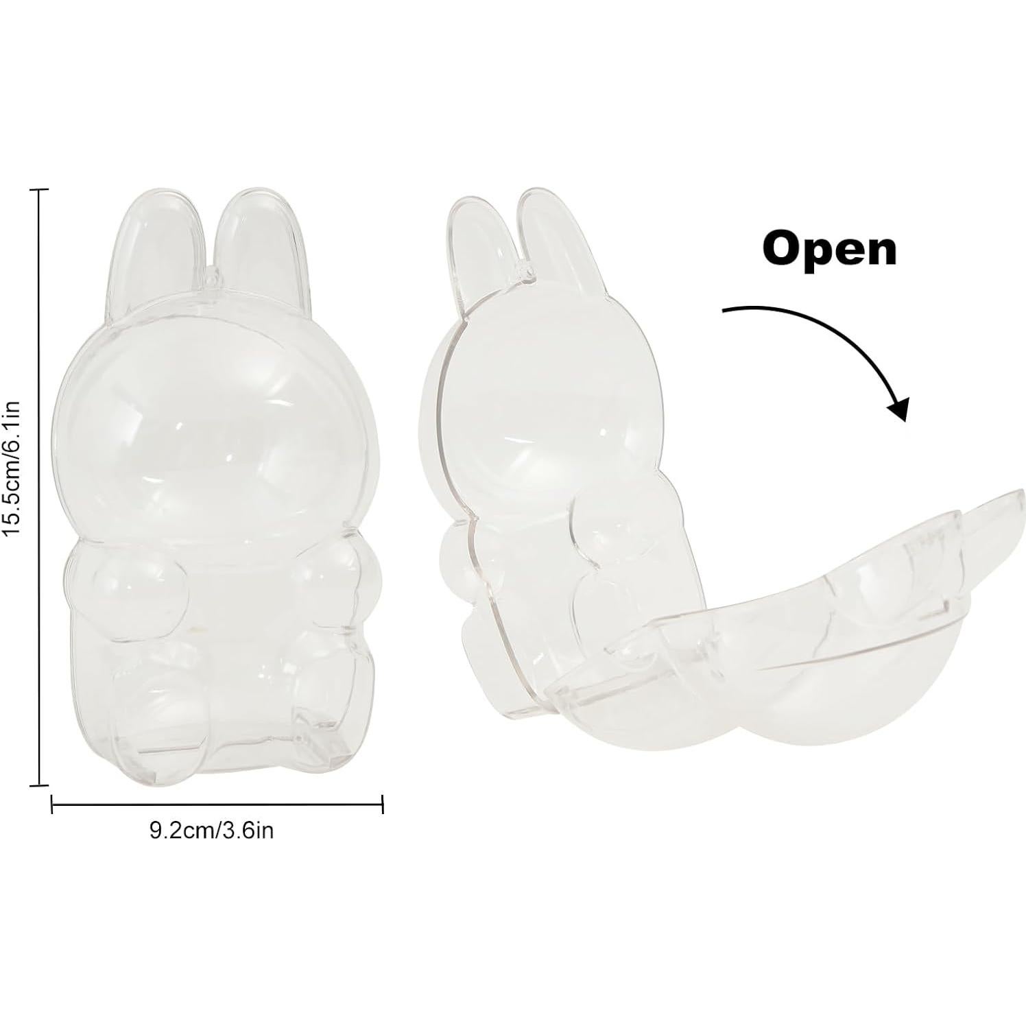 Funda Protectora para Figuras LABUBU 2PCS PVC Transparente