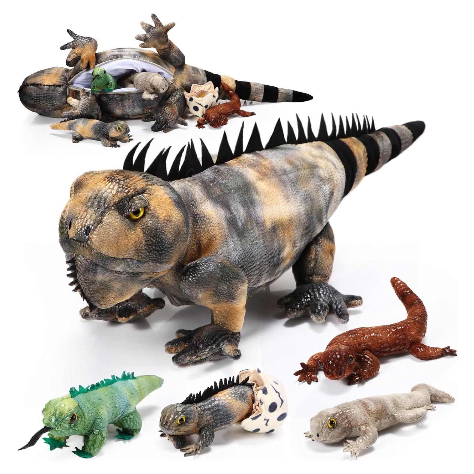 Conjunto de Juguetes de Peluche Iguana Lenwen 5 Piezas 66 cm