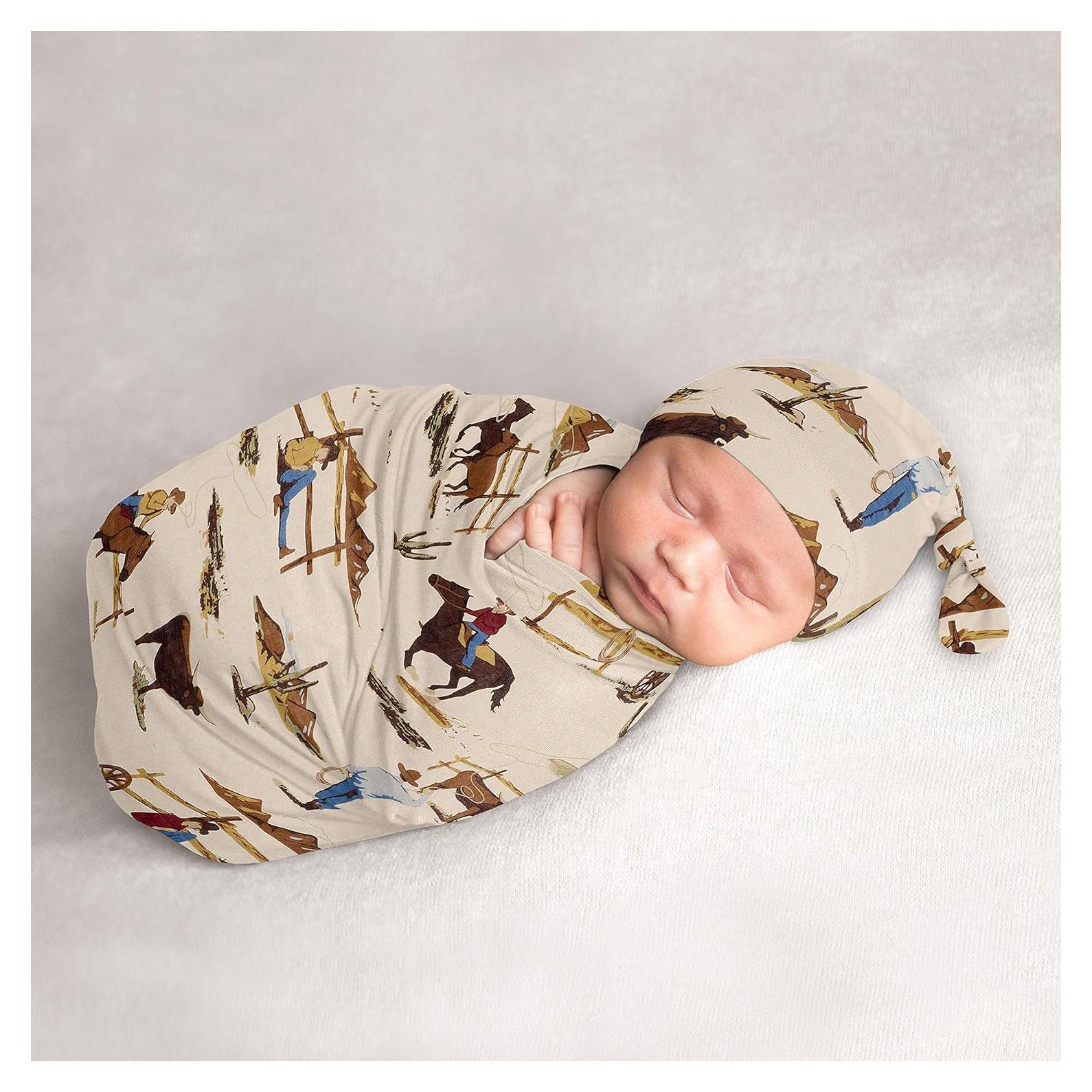 Conjunto Capullo y Sombrero Beanie Sweet Jojo Designs Vaquero