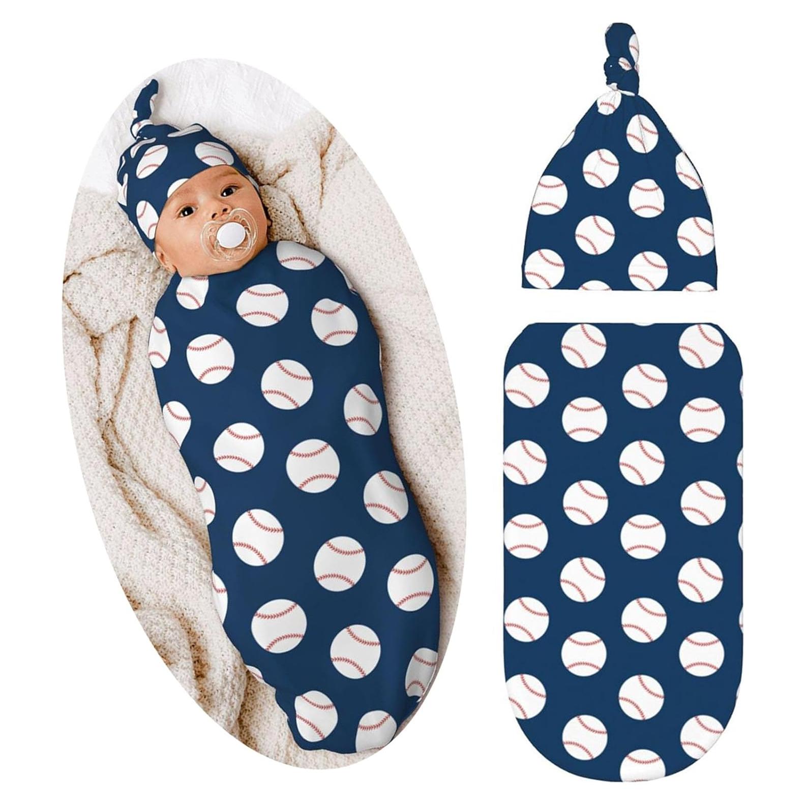 Manta de Envoltura para Bebés Broiteid Béisbol 29x53 cm