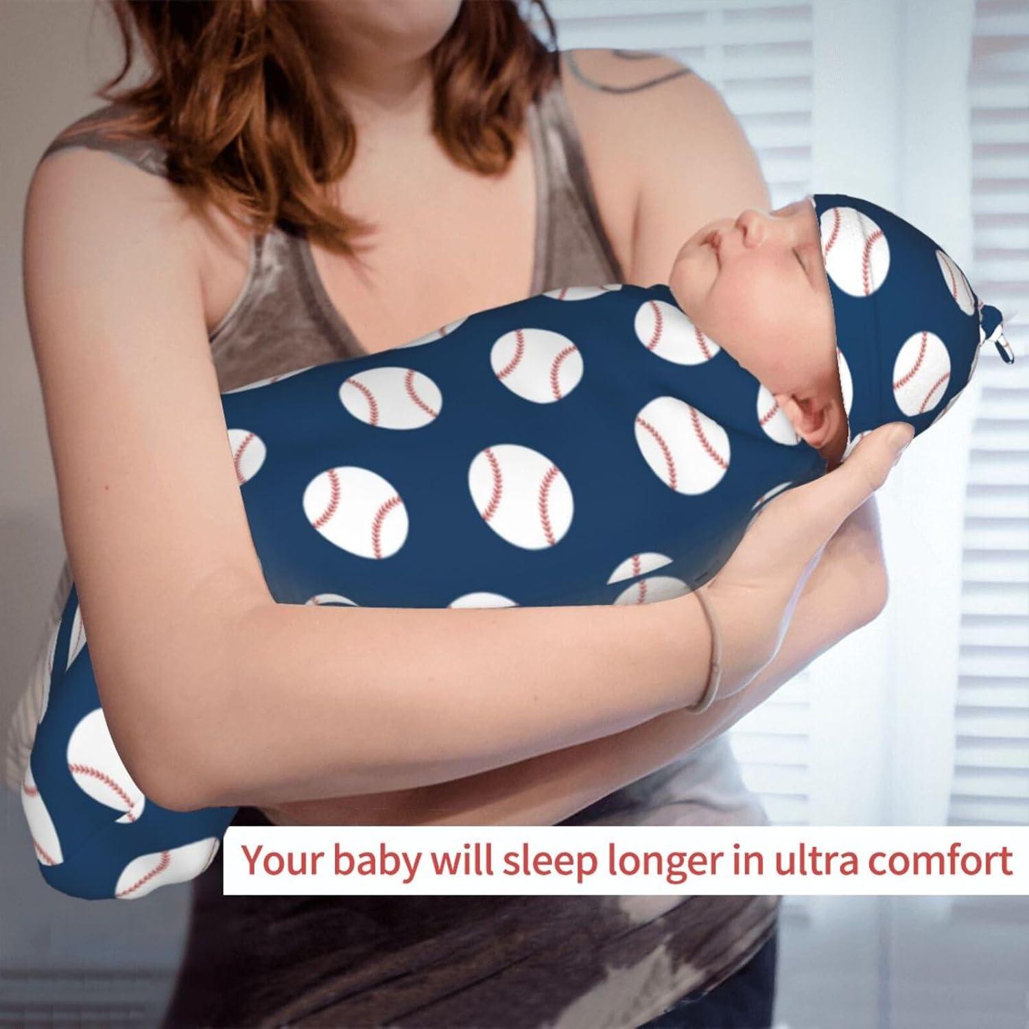 Manta de Envoltura para Bebés Broiteid Béisbol 29x53 cm