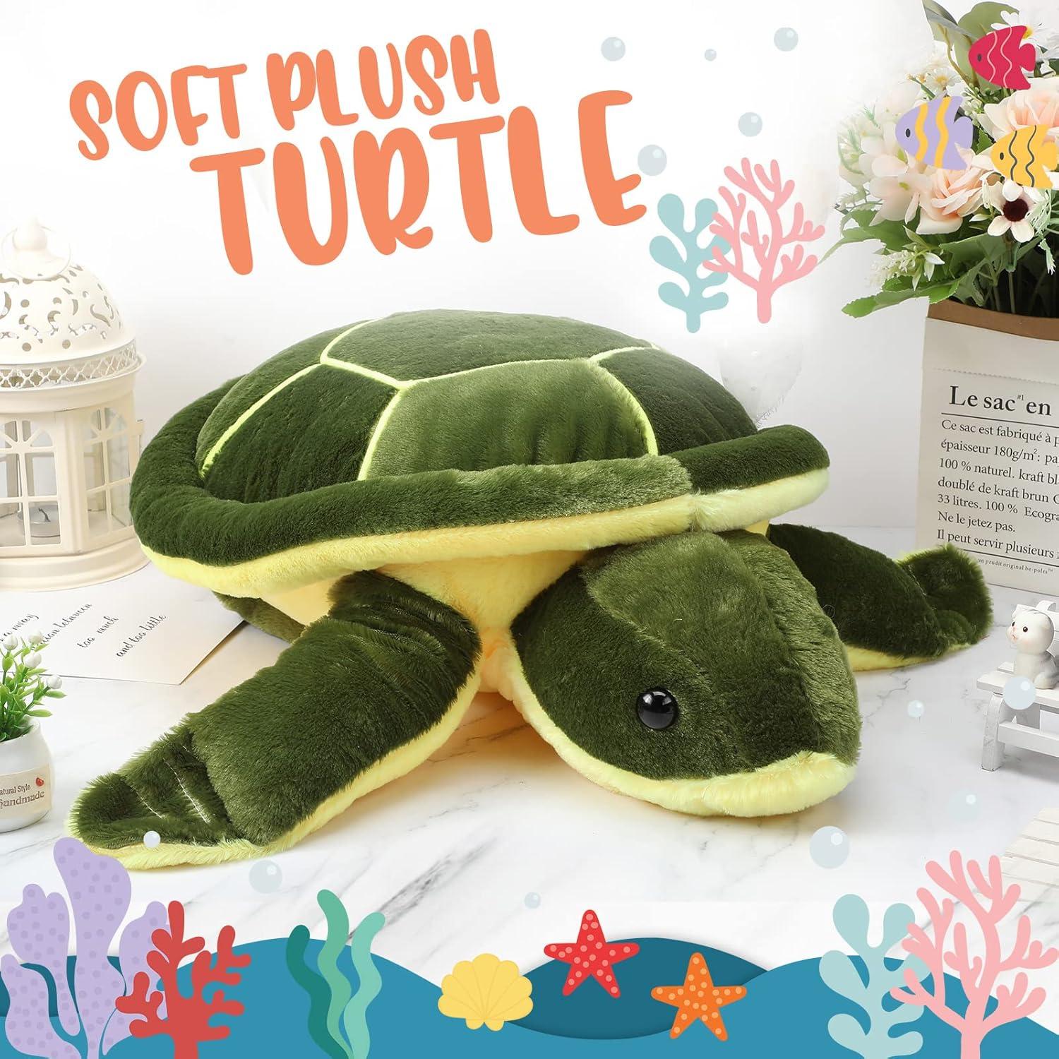 Tortuga de Peluche Civaner 30 cm Almohada Suave para Niños