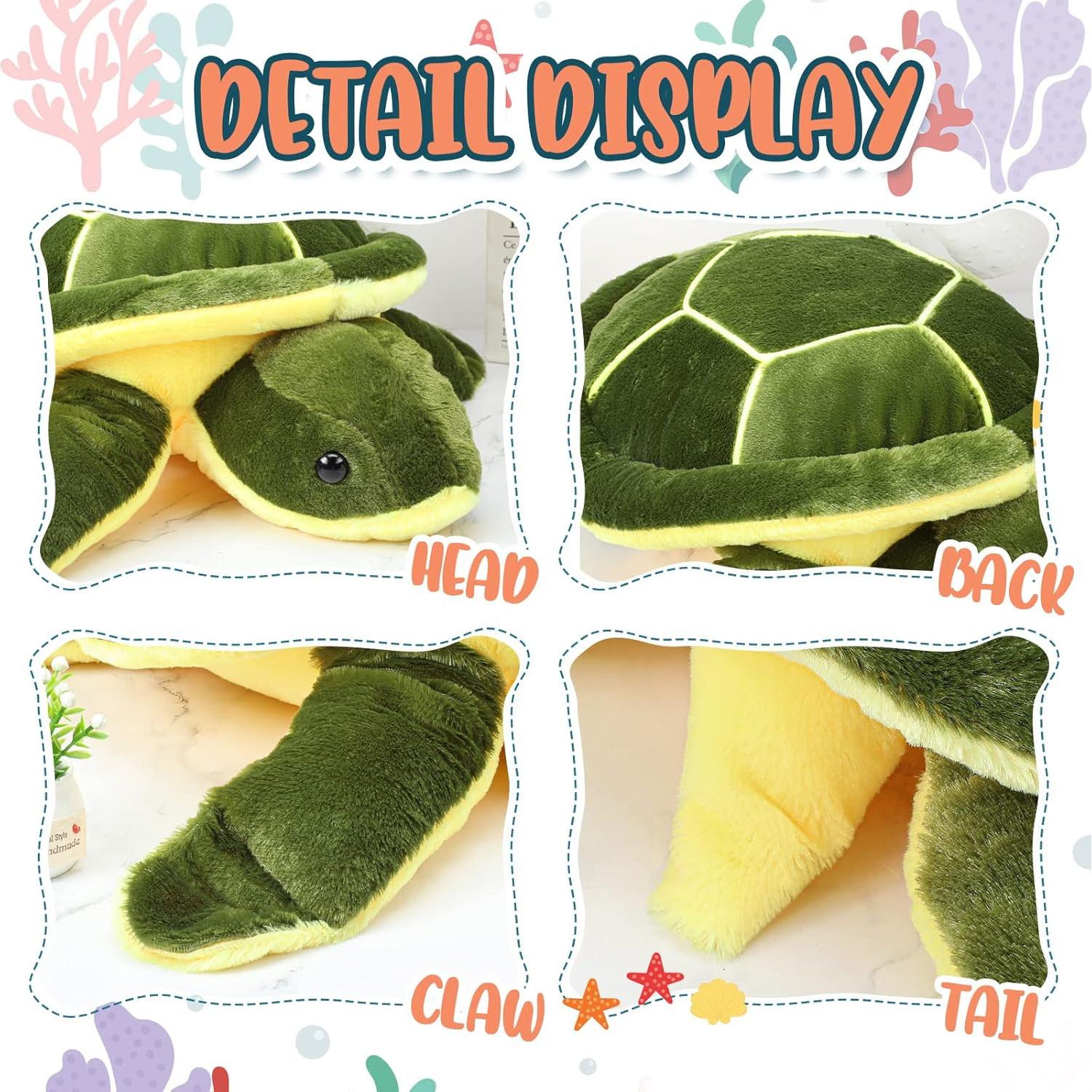 Tortuga de Peluche Civaner 30 cm Almohada Suave para Niños