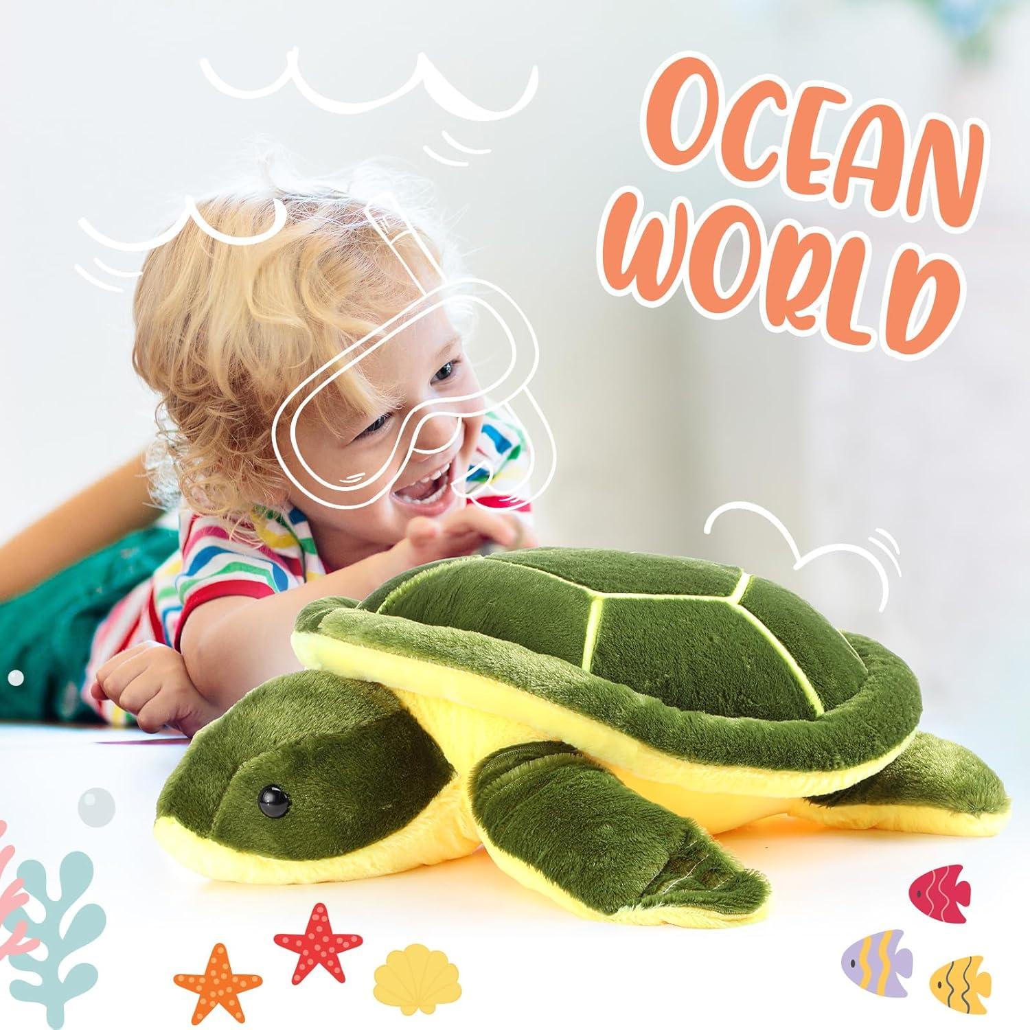 Tortuga de Peluche Civaner 30 cm Almohada Suave para Niños