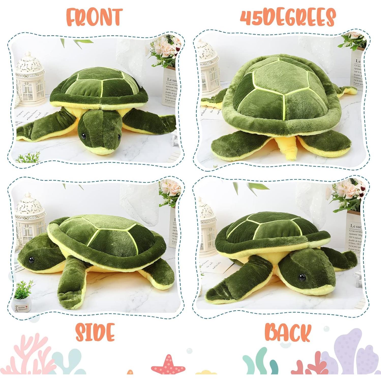 Tortuga de Peluche Civaner 30 cm Almohada Suave para Niños